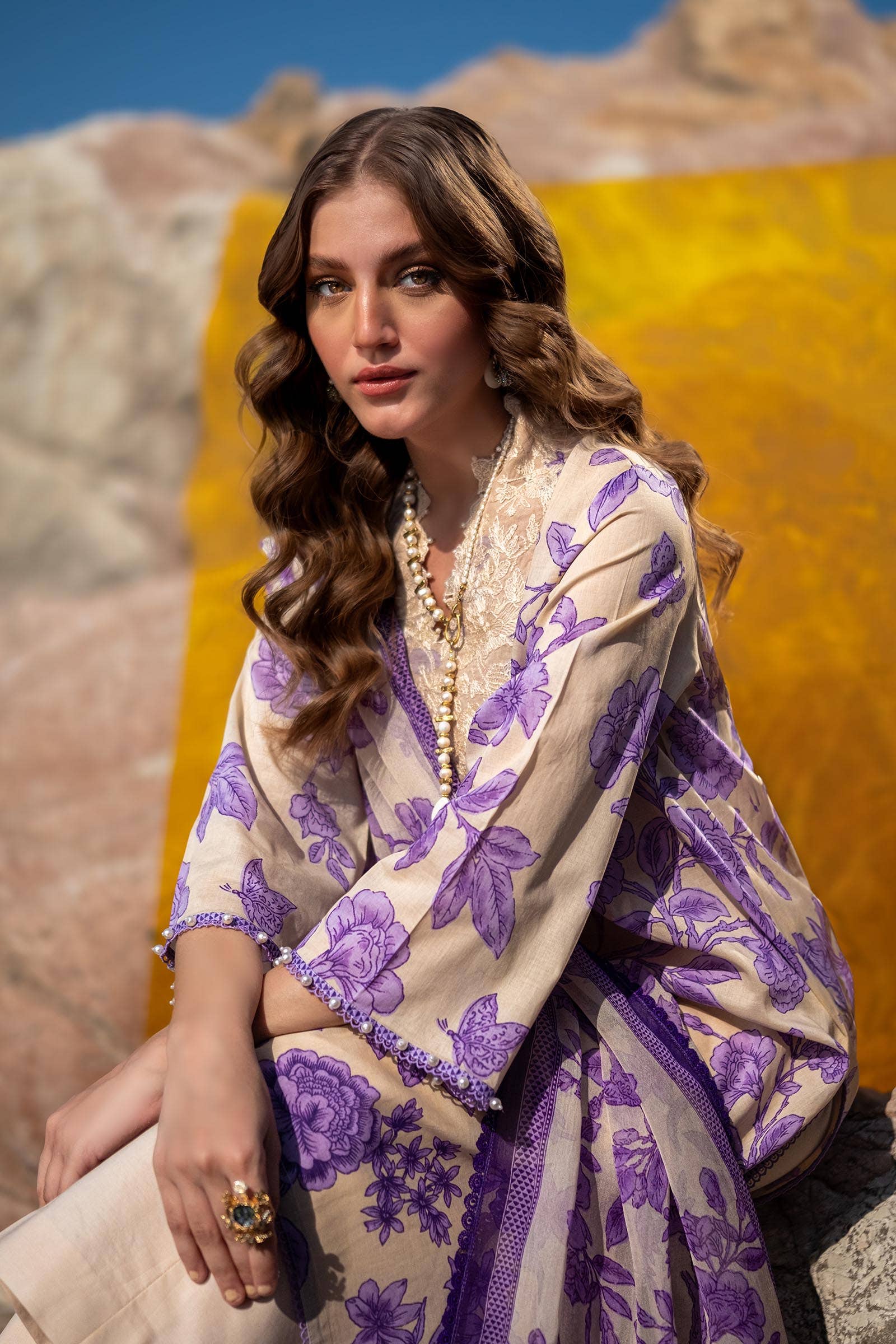 Sana Safinaz | Mahay Spring 24 | H241-001B-3CI - Official Sana Safinaz stockist in UK - Sakeena London