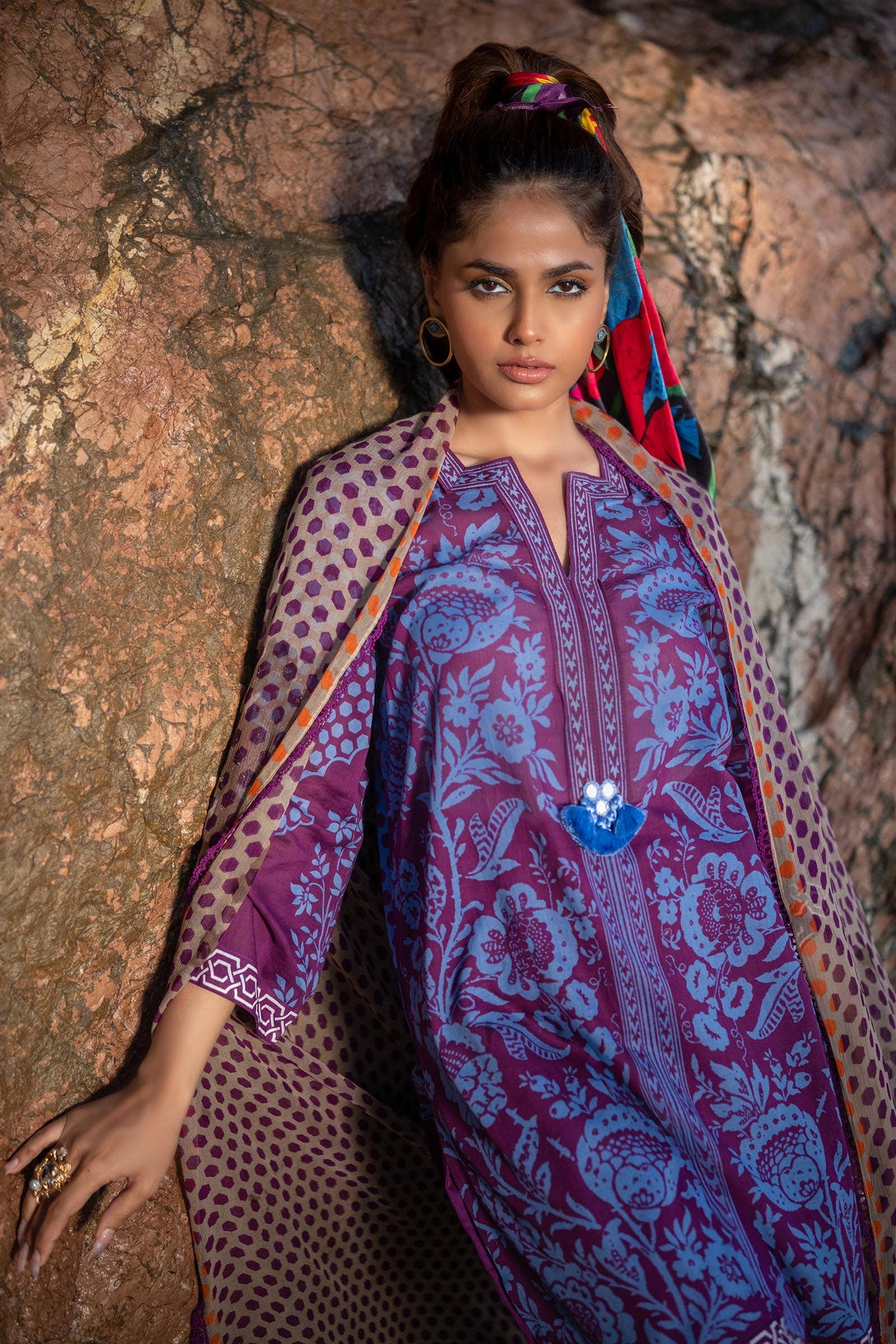 Sana Safinaz | Mahay Spring 24 | H241-010B-3CI - Official Sana Safinaz stockist in UK - Sakeena London
