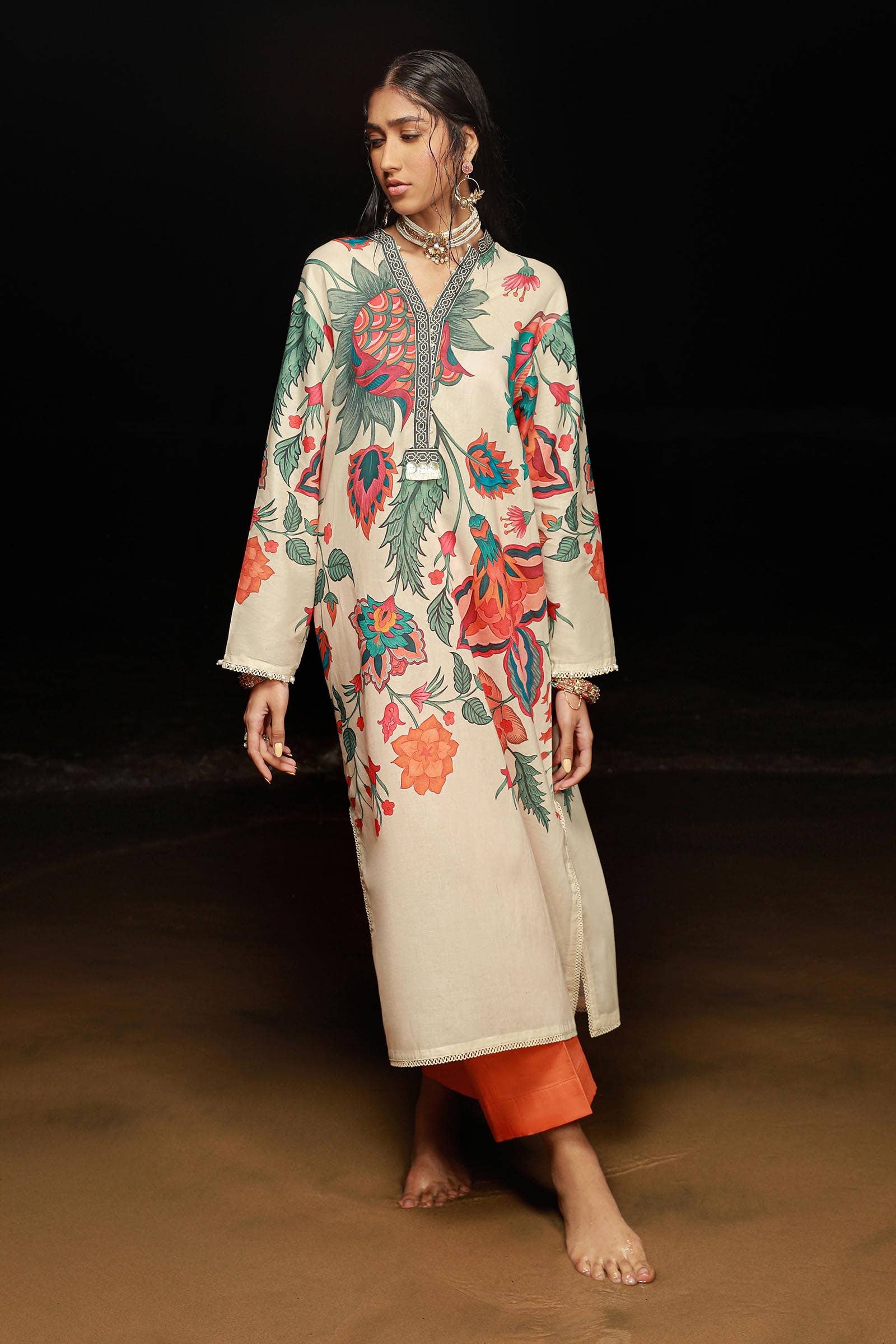 Sana Safinaz | Mahay Spring 24 | H241-011B-2C - Official Sana Safinaz stockist in UK - Sakeena London