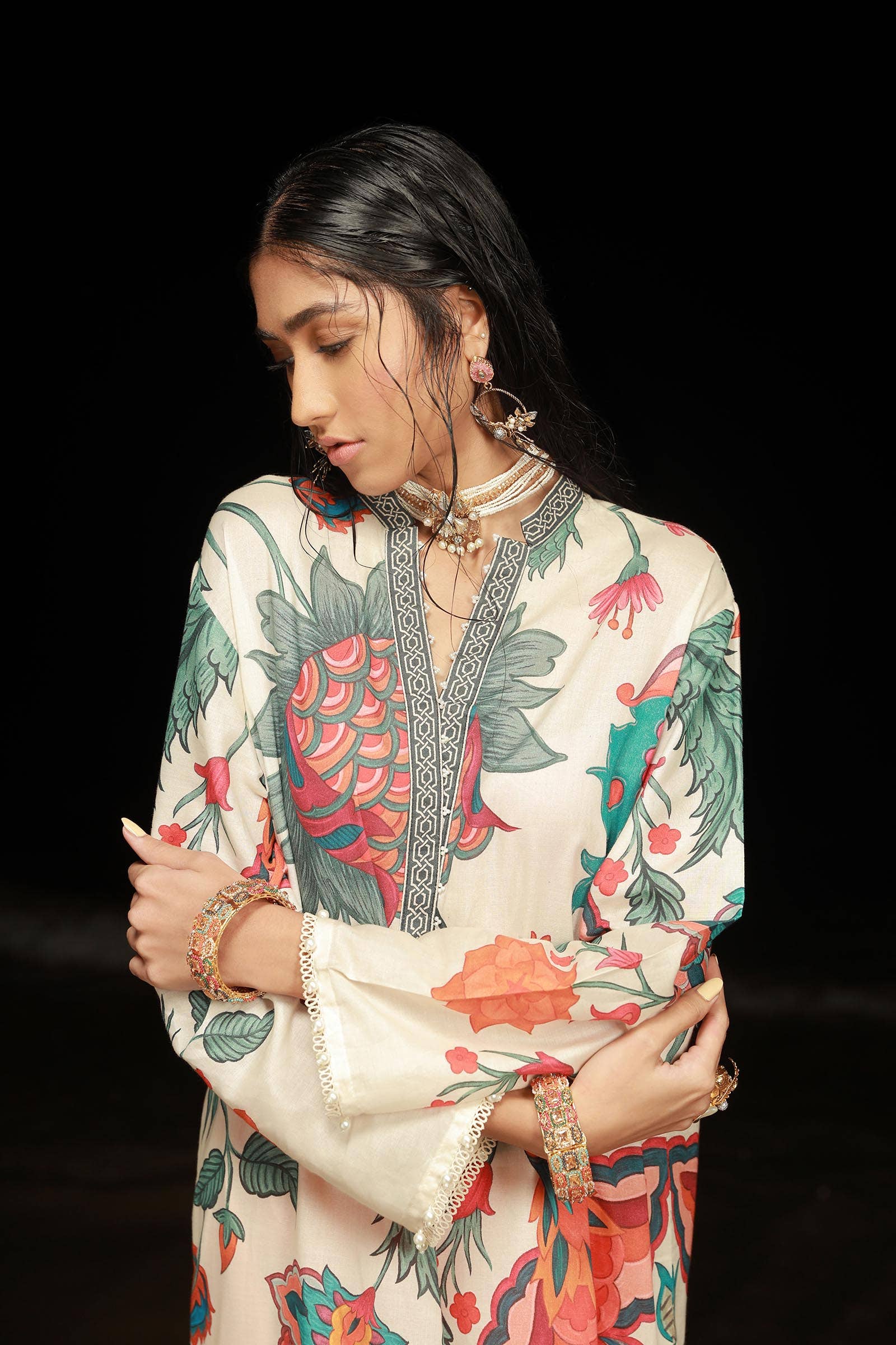 Sana Safinaz | Mahay Spring 24 | H241-011B-2C - Official Sana Safinaz stockist in UK - Sakeena London
