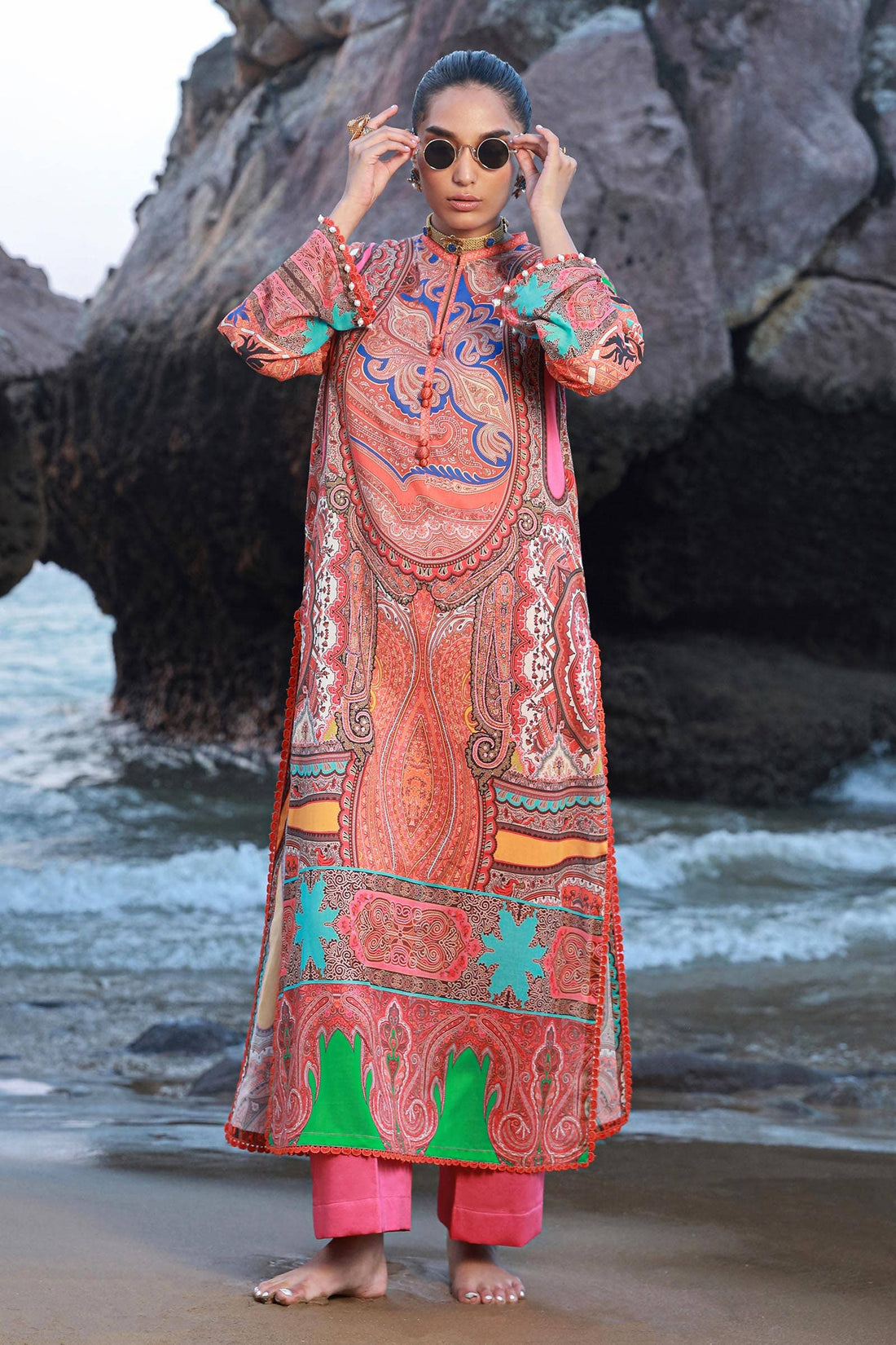 Sana Safinaz | Mahay Spring 24 | H241-012A-2C - Official Sana Safinaz stockist in UK - Sakeena London