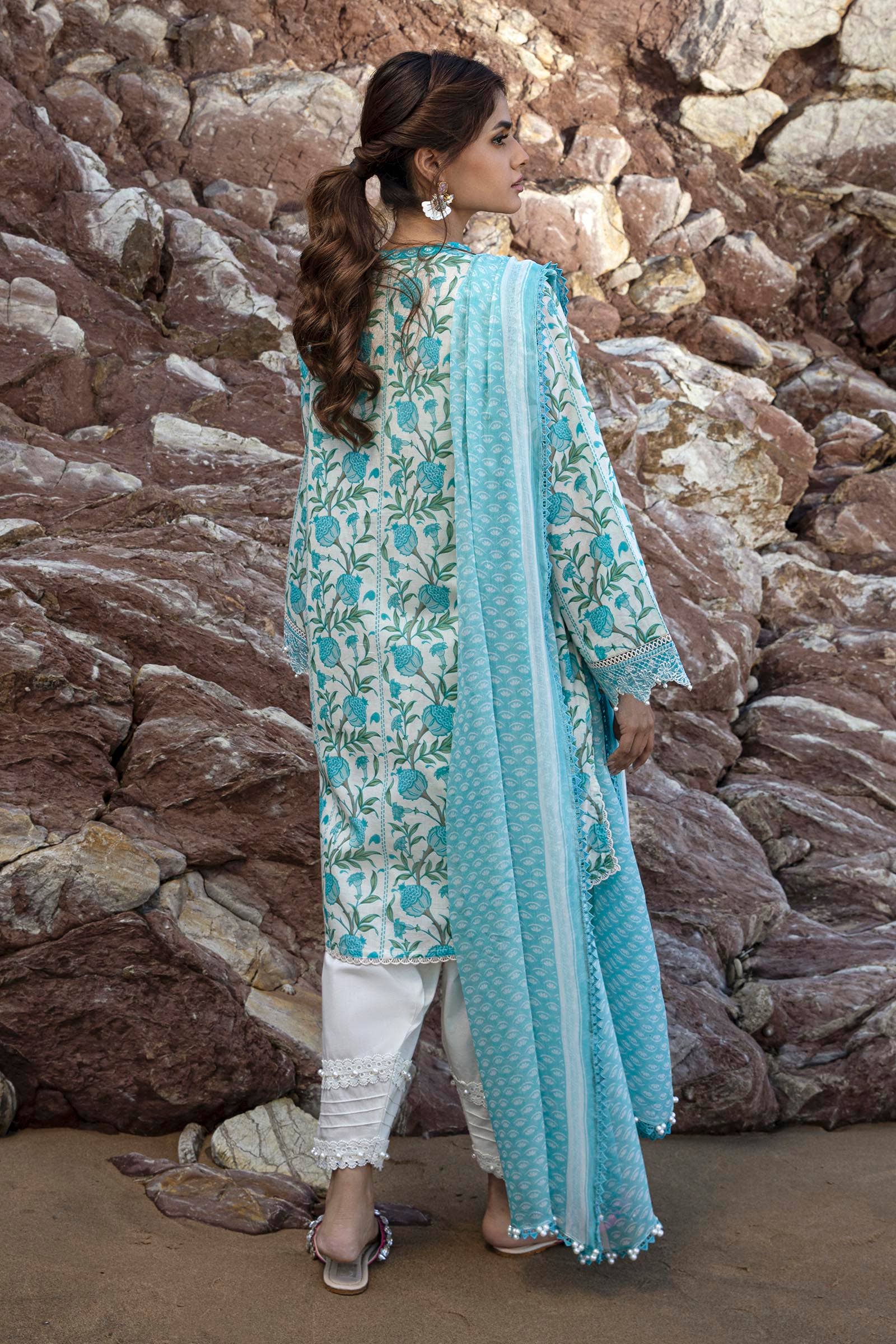 Sana Safinaz | Mahay Spring 24 | H241-002A-2BI - Official Sana Safinaz stockist in UK - Sakeena London