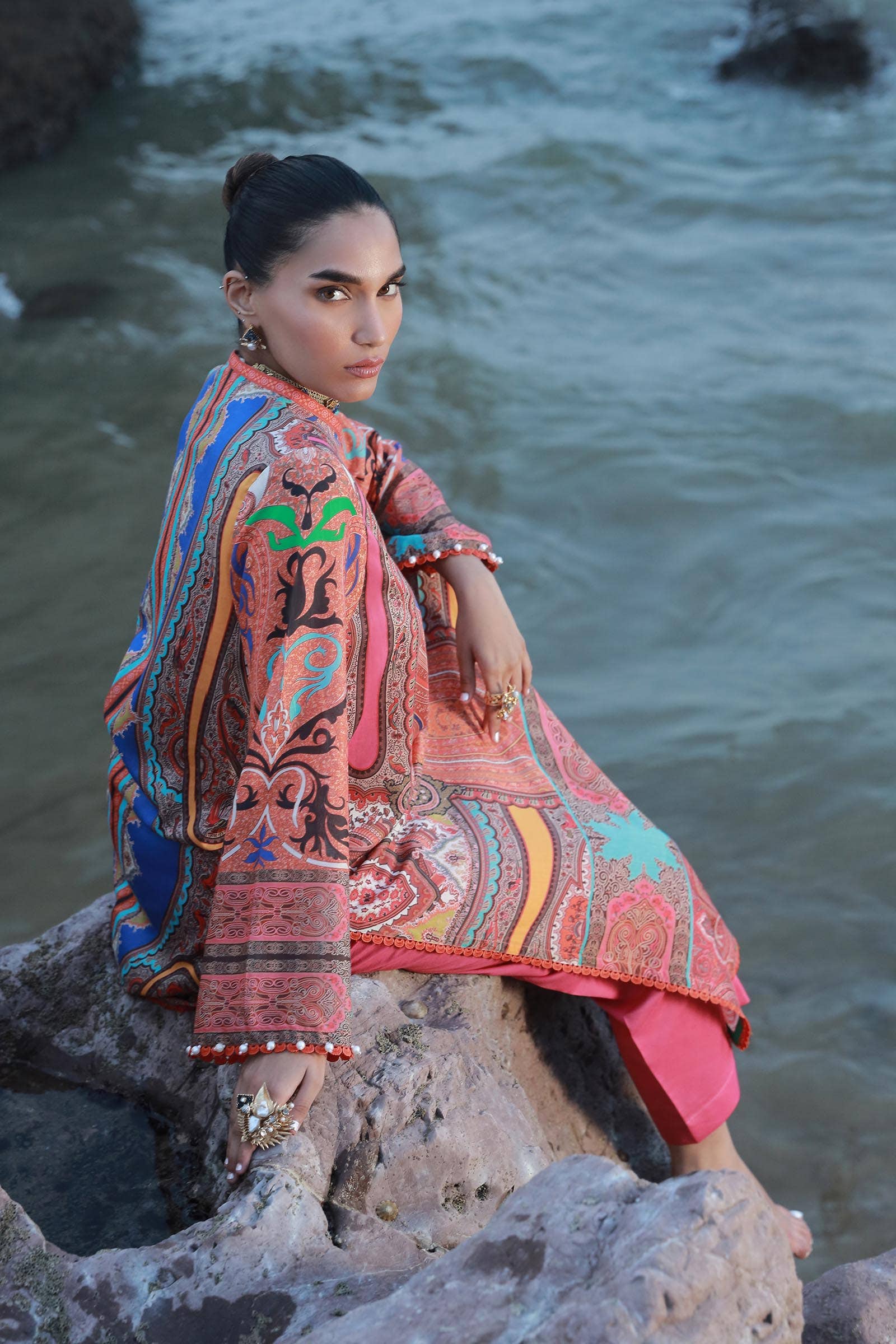 Sana Safinaz | Mahay Spring 24 | H241-012A-2C - Official Sana Safinaz stockist in UK - Sakeena London