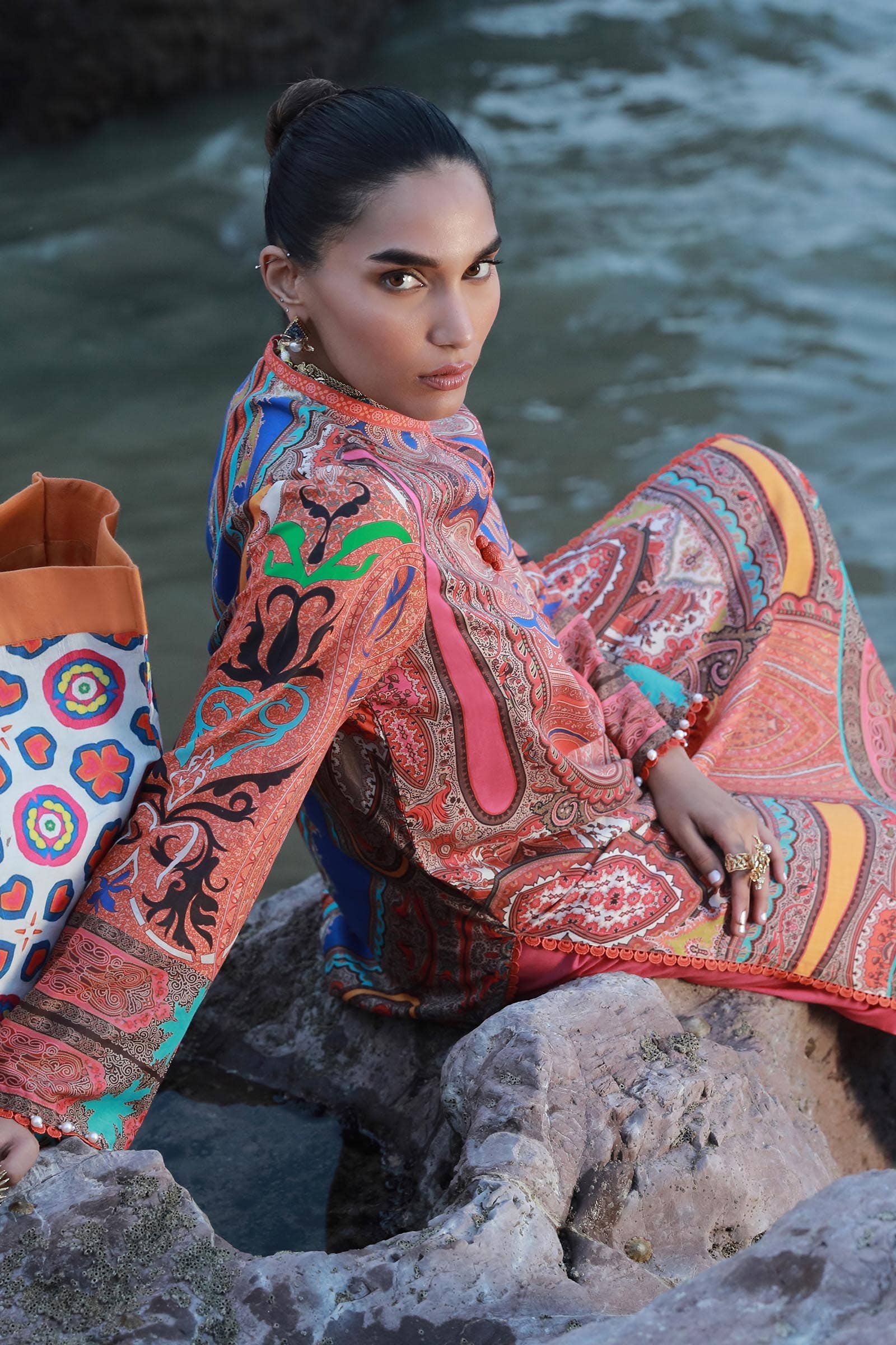 Sana Safinaz | Mahay Spring 24 | H241-012A-2C - Official Sana Safinaz stockist in UK - Sakeena London