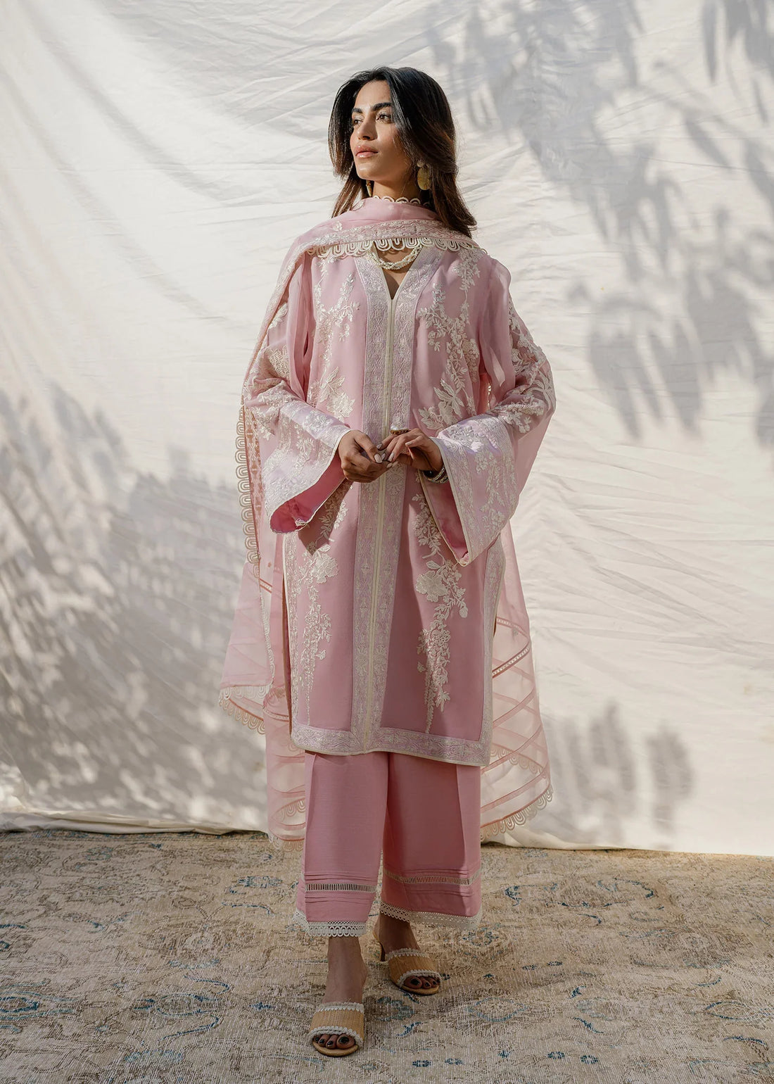 Mahgul | Eid Edit 2024 | Blush Coral - Official Mahgul stockist in UK - Sakeena London
