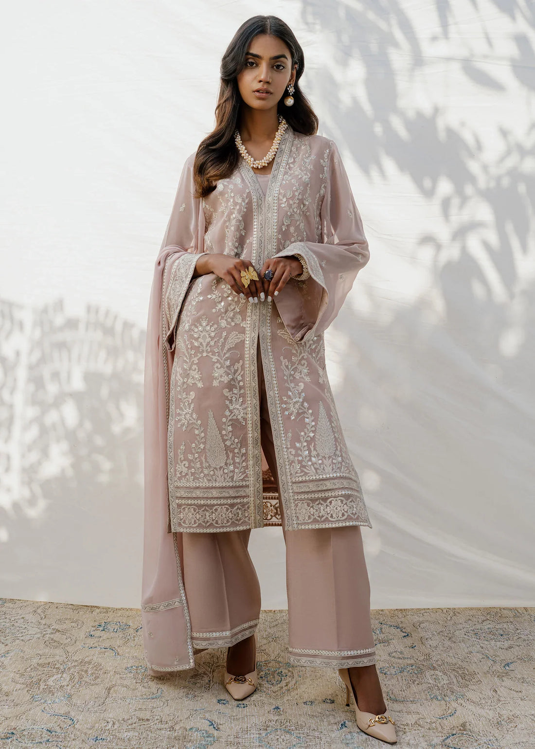 Mahgul | Eid Edit 2024 | Mauve Flora - Official Mahgul stockist in UK - Sakeena London