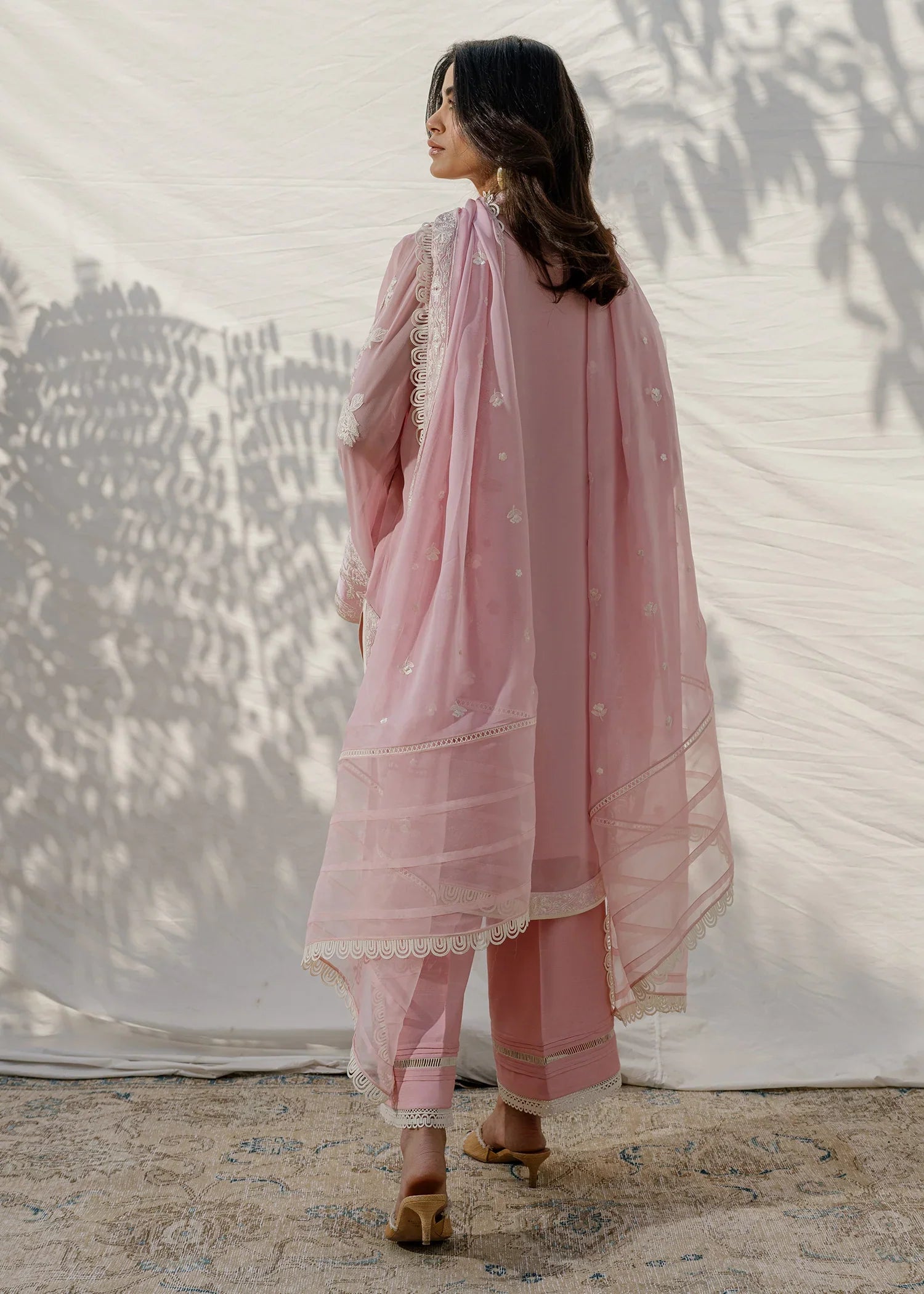 Mahgul | Eid Edit 2024 | Blush Coral - Official Mahgul stockist in UK - Sakeena London