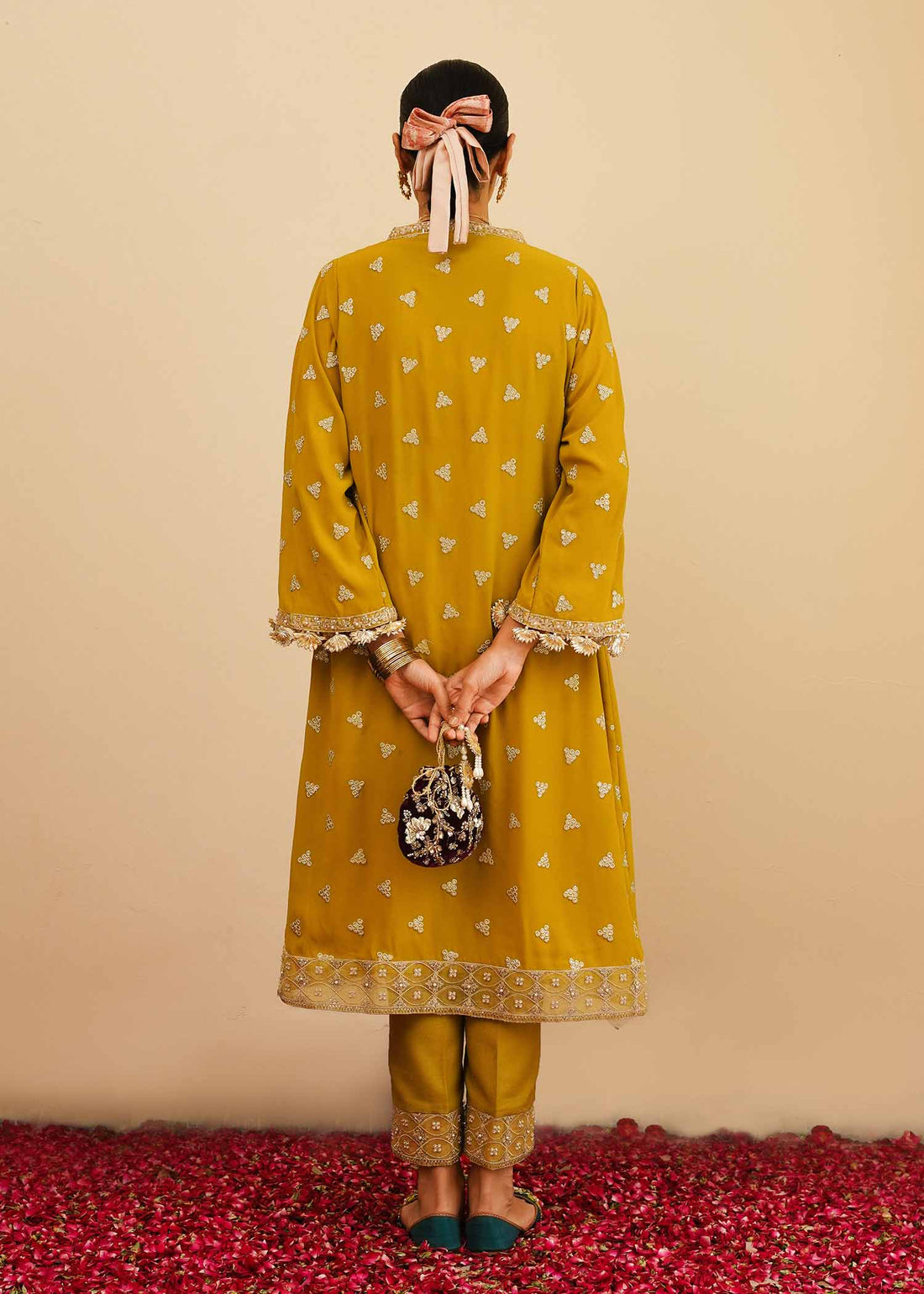 Mahgul | Eid Edit 2024 | Mustard Shine - Official Mahgul stockist in UK - Sakeena London