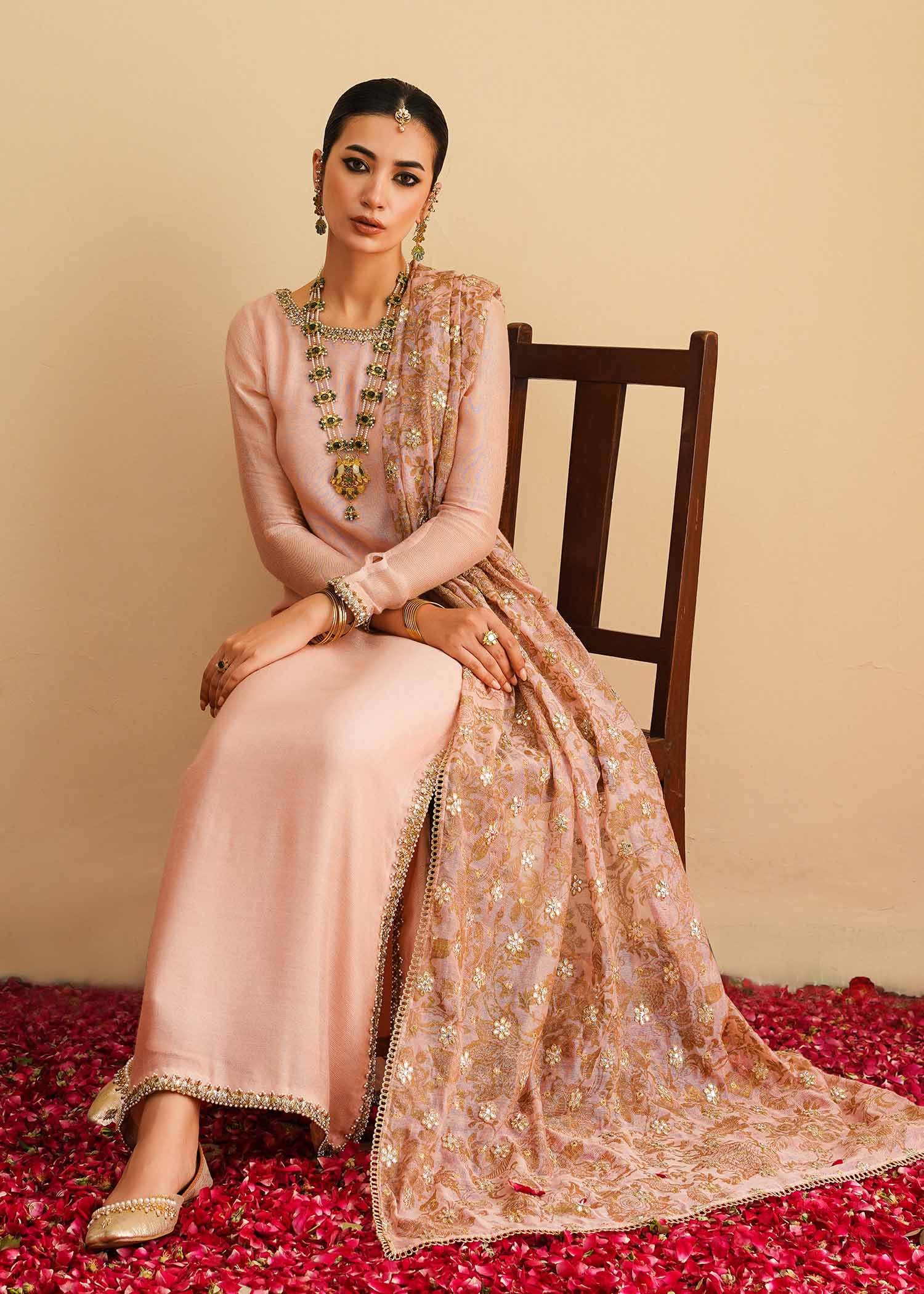 Mahgul | Eid Edit 2024 | Pink Elegance - Official Mahgul stockist in UK - Sakeena London