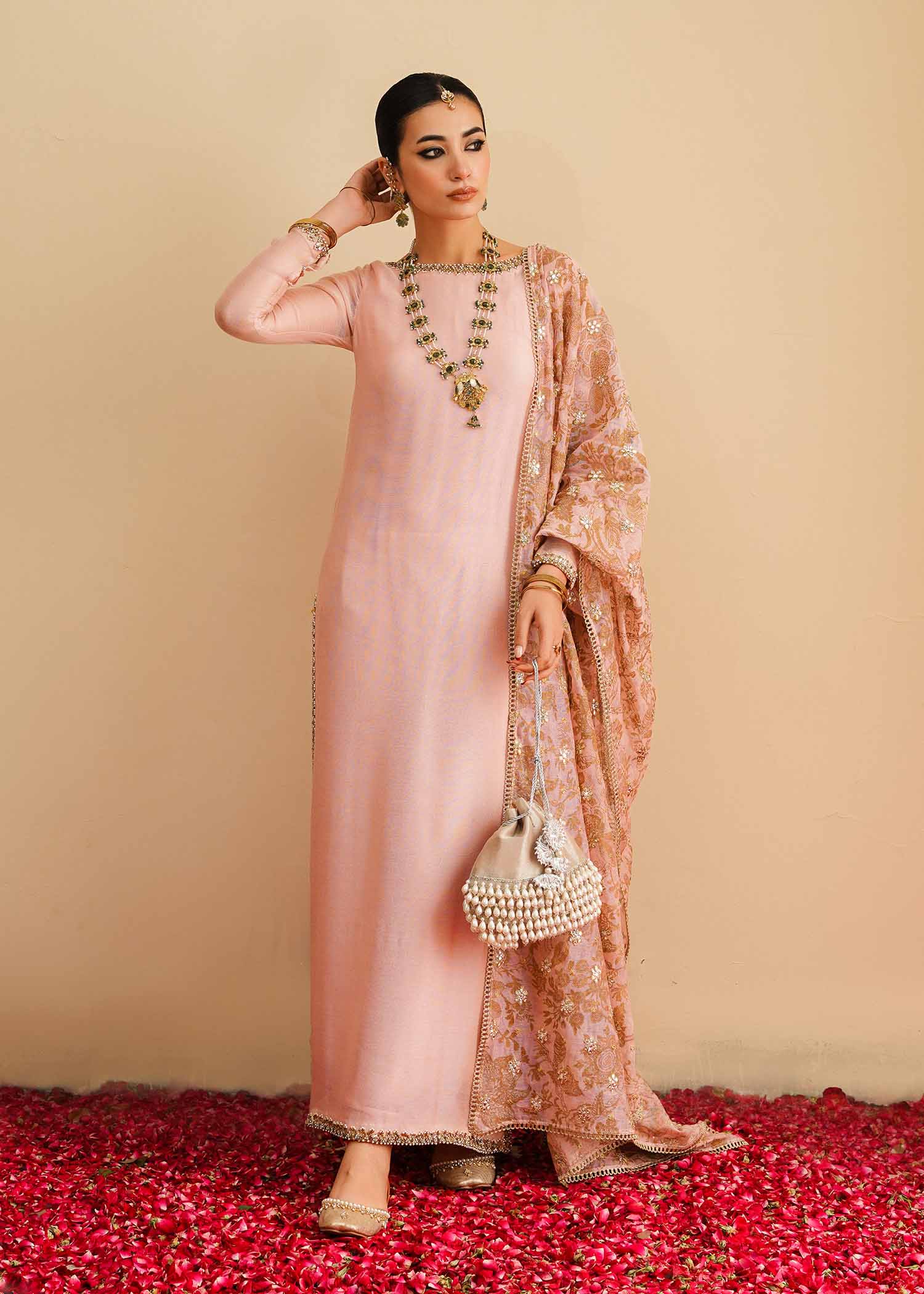 Mahgul | Eid Edit 2024 | Pink Elegance - Official Mahgul stockist in UK - Sakeena London