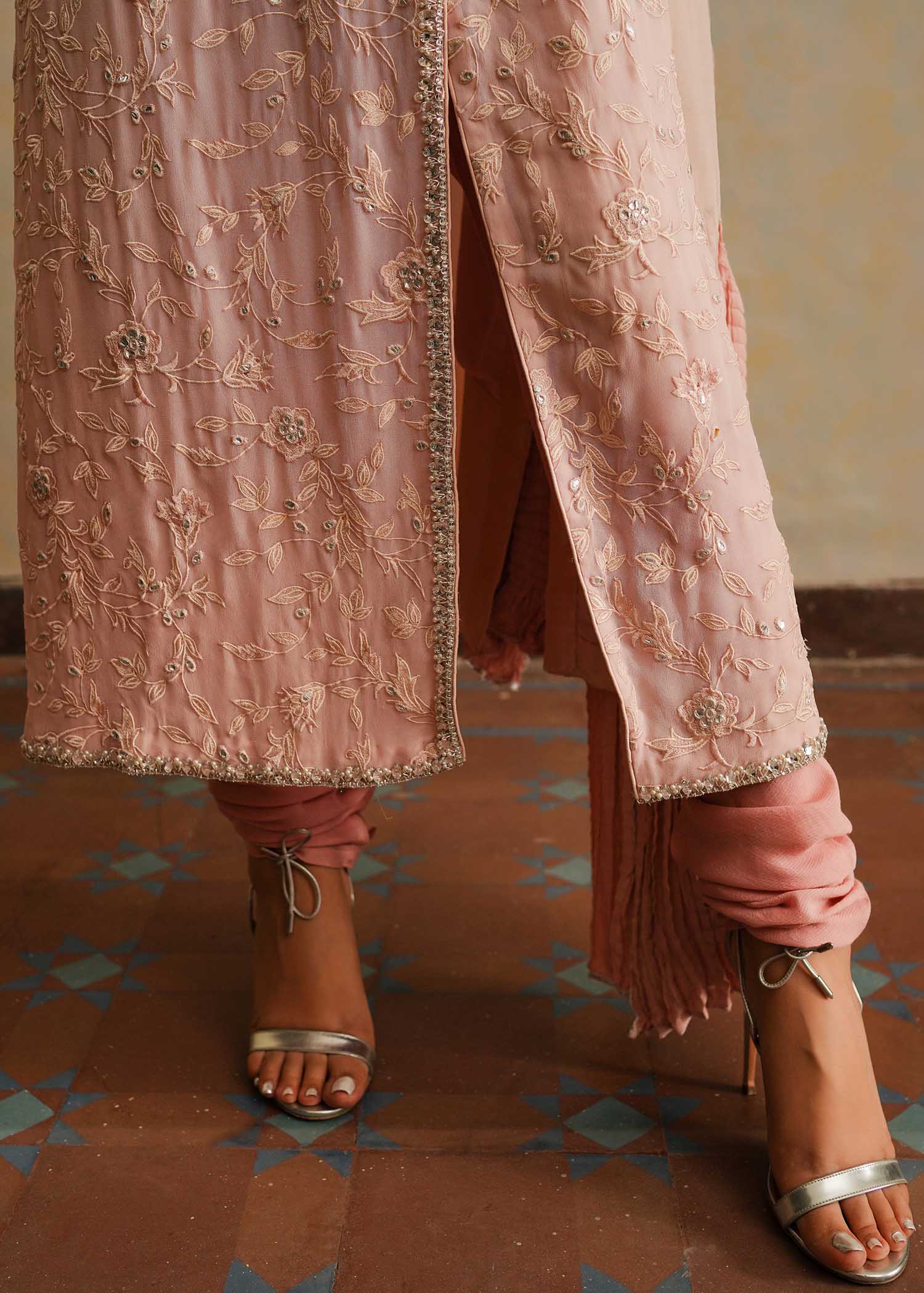 Mahgul | Eid Edit 2024 | Pink Shade - Official Mahgul stockist in UK - Sakeena London
