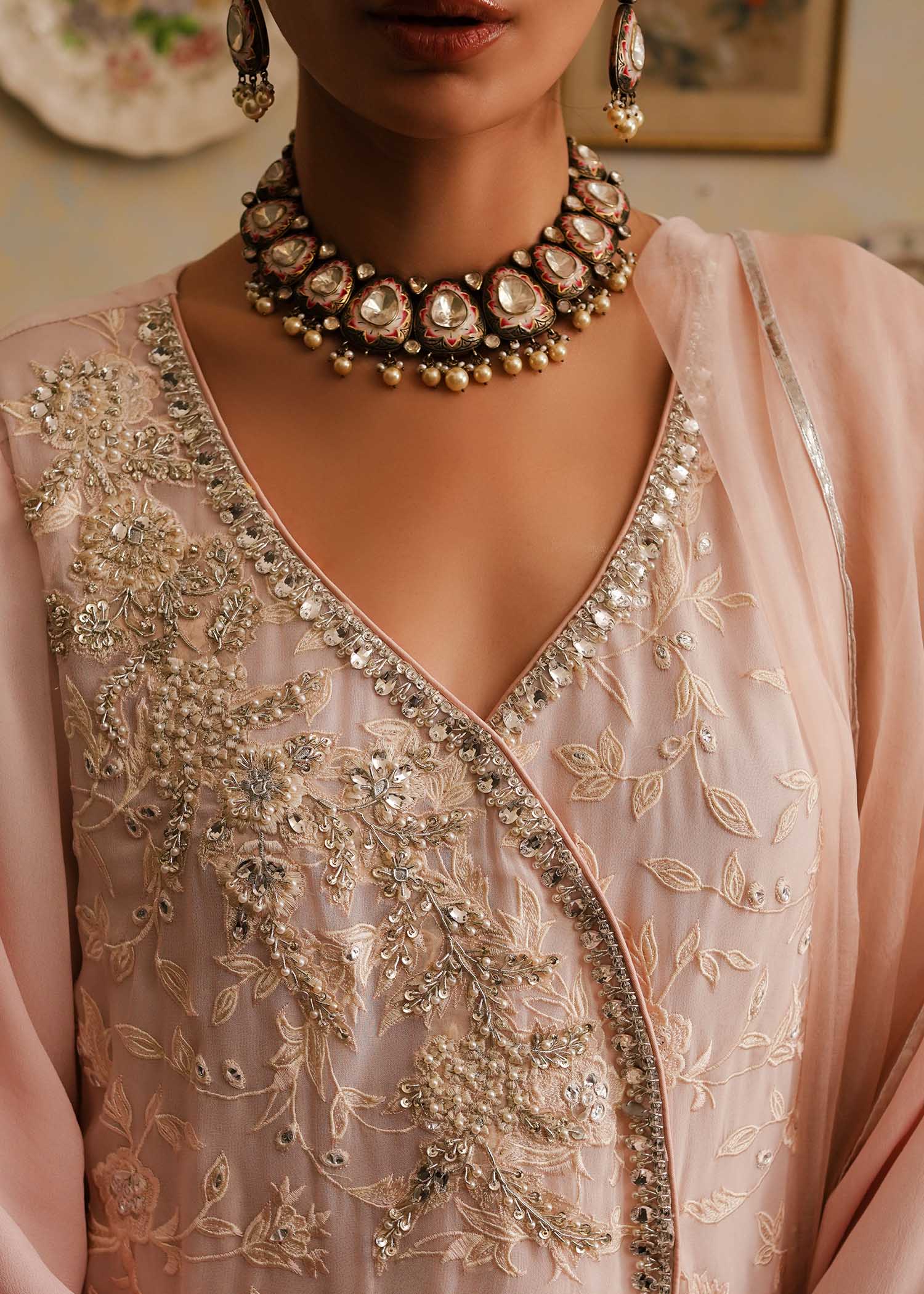 Mahgul | Eid Edit 2024 | Pink Shade - Official Mahgul stockist in UK - Sakeena London