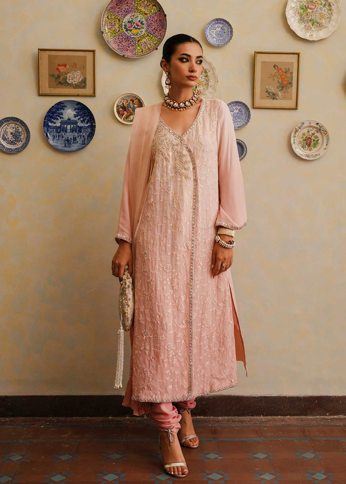 Mahgul | Eid Edit 2024 | Pink Shade - Official Mahgul stockist in UK - Sakeena London