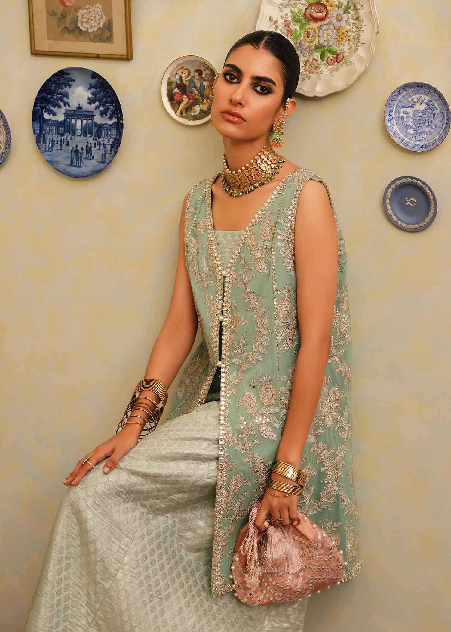 Mahgul | Eid Edit 2024 | Aqua Dream - Official Mahgul stockist in UK - Sakeena London