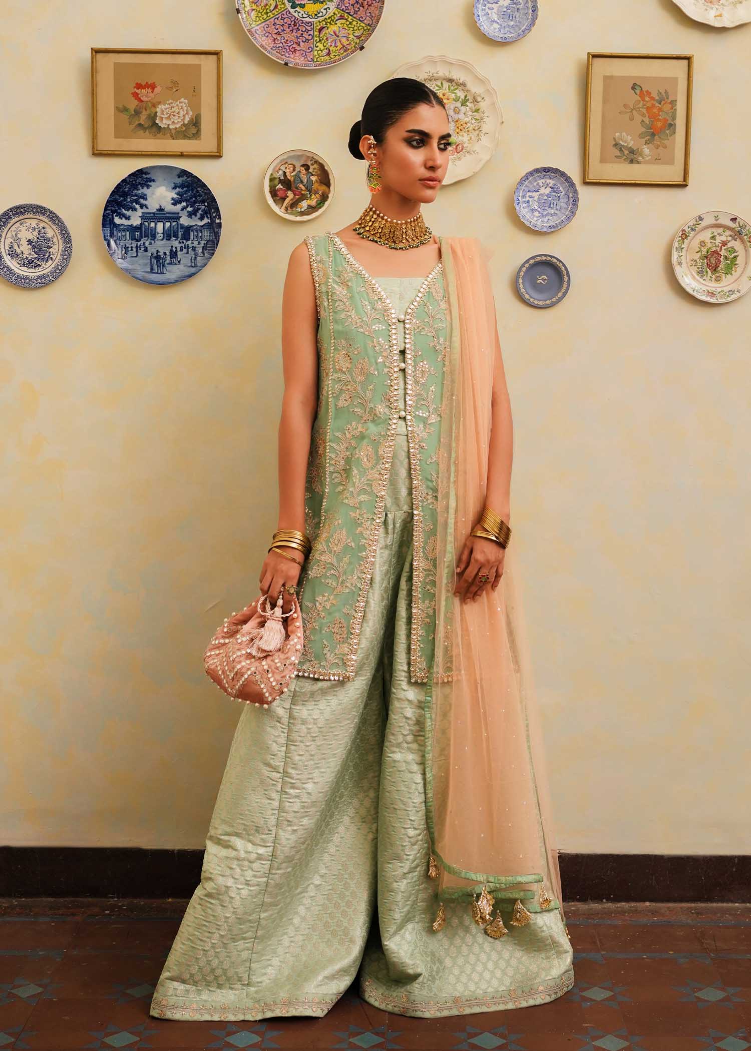 Mahgul | Eid Edit 2024 | Aqua Dream - Official Mahgul stockist in UK - Sakeena London