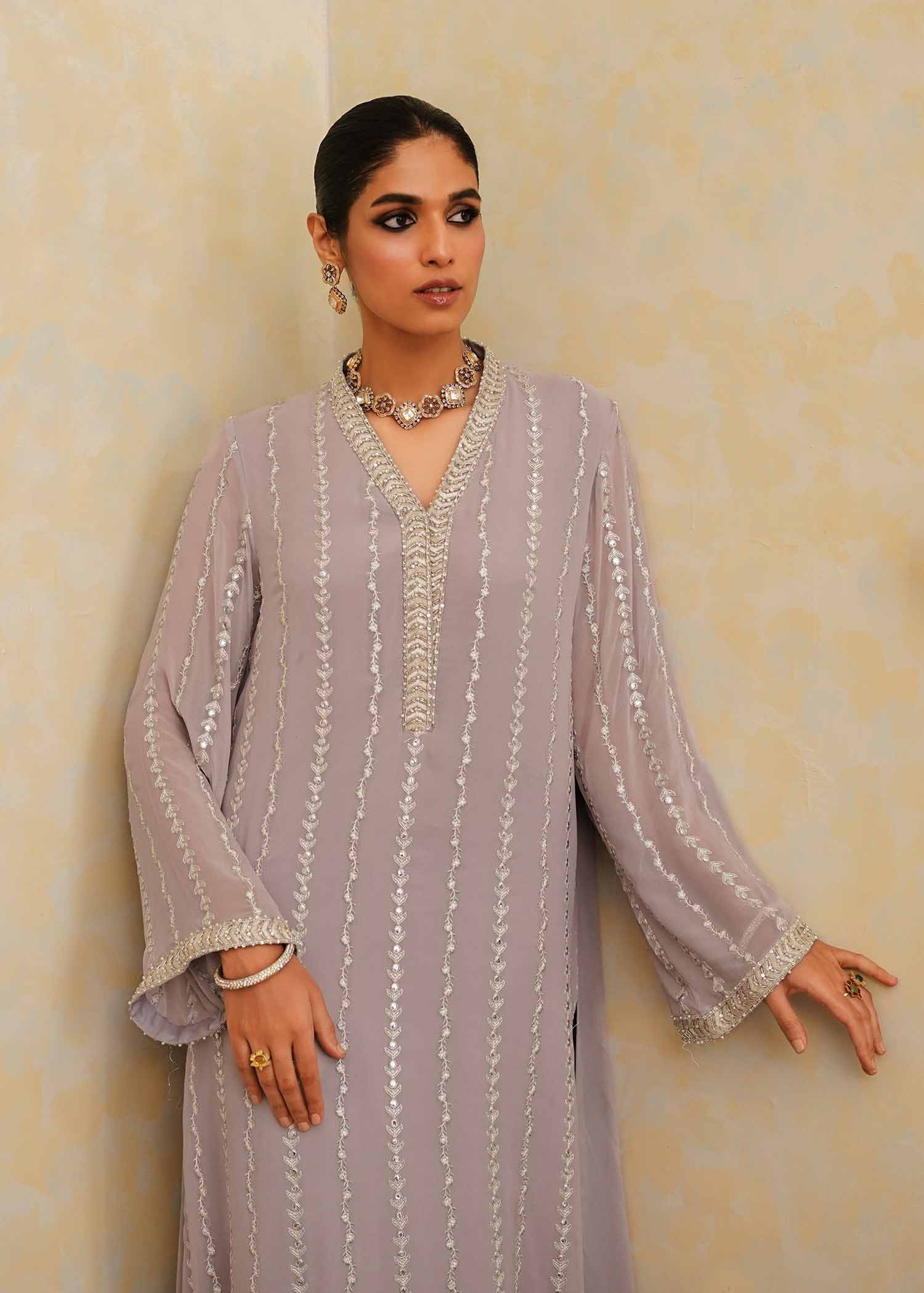 Mahgul | Eid Edit 2024 | Lavender Lines - Official Mahgul stockist in UK - Sakeena London