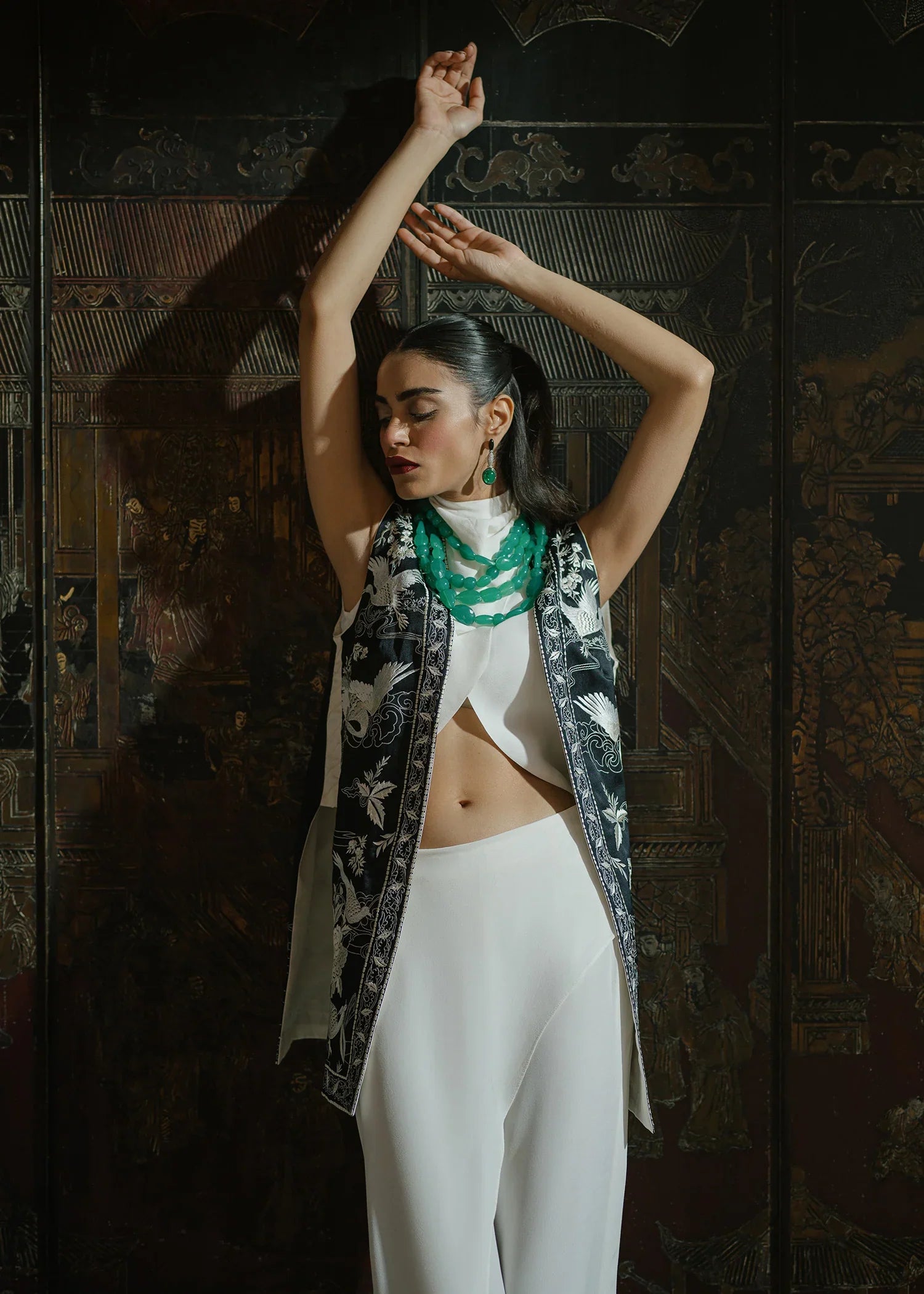 Mahgul | Eid Edit 2024 | Black Crane - Official Mahgul stockist in UK - Sakeena London