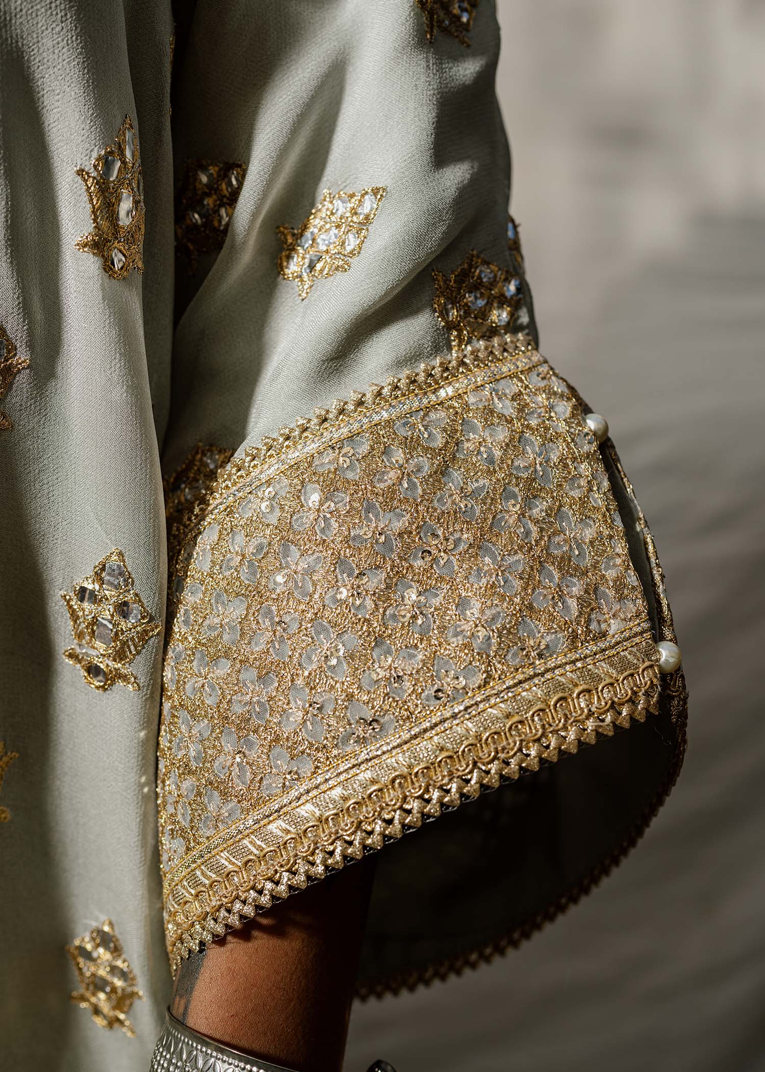 Mahgul | Eid Edit 2024 | Grey Amethyst - Official Mahgul stockist in UK - Sakeena London