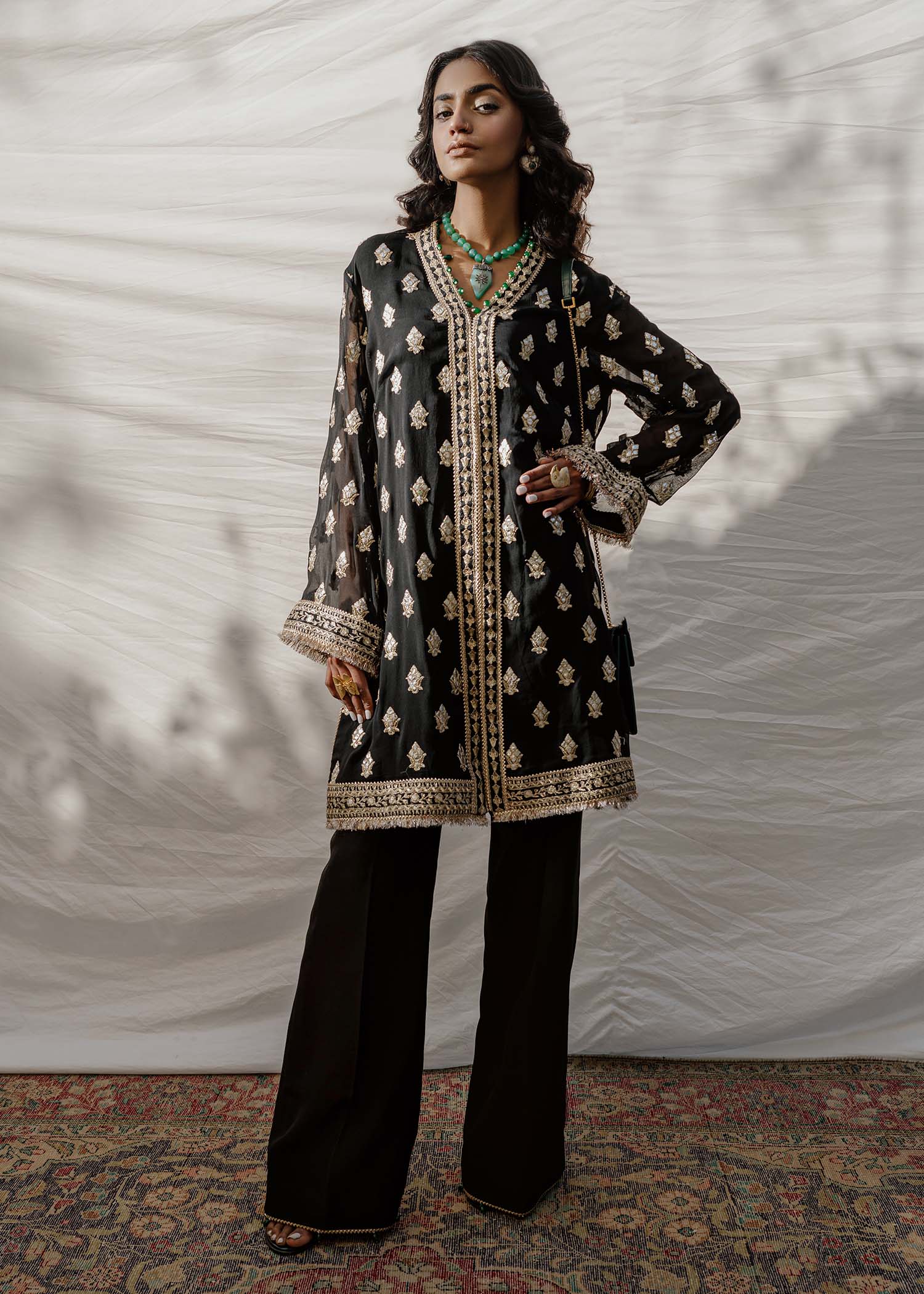 Mahgul | Eid Edit 2024 | Black Stone - Official Mahgul stockist in UK - Sakeena London