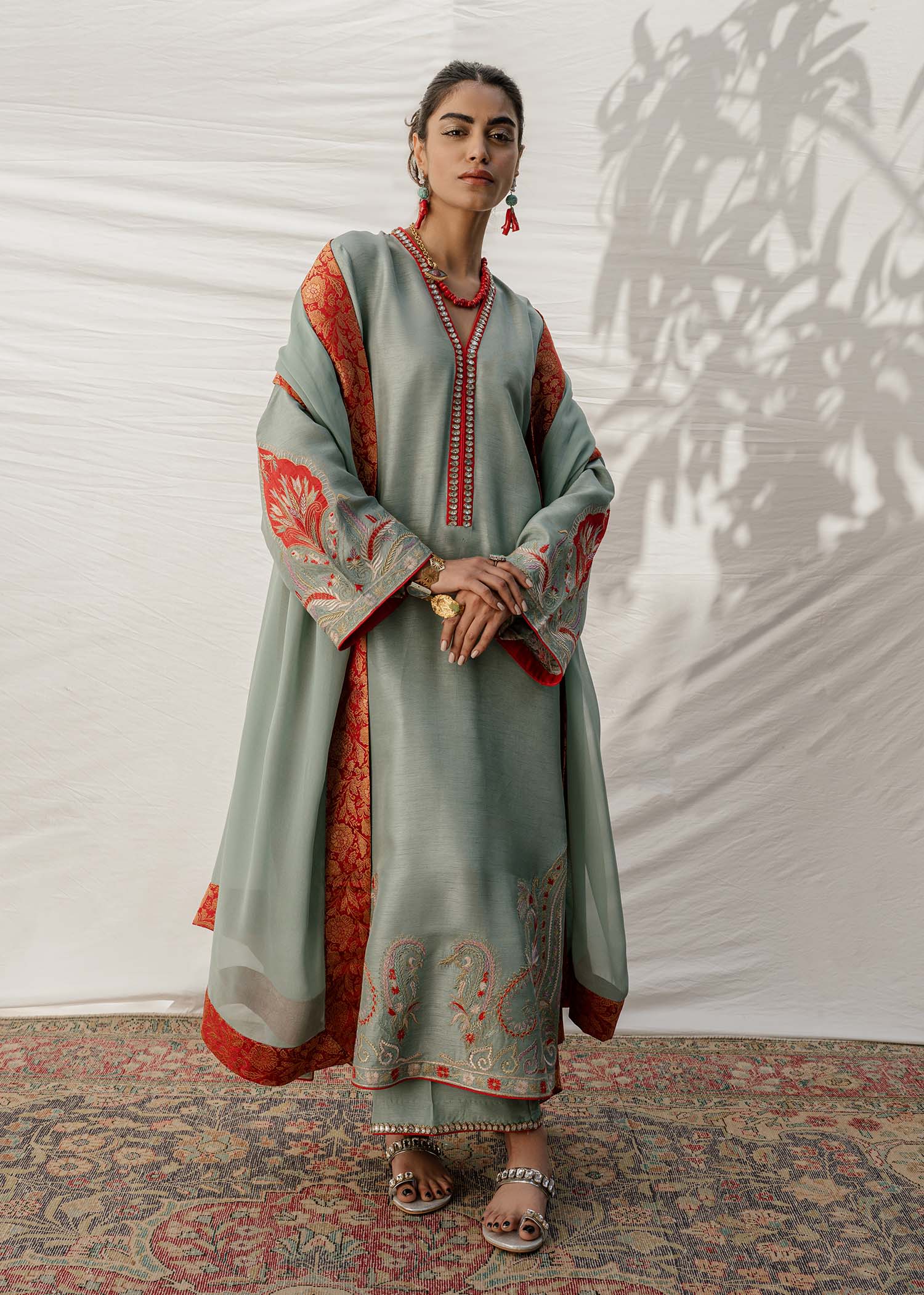 Mahgul | Eid Edit 2024 | Kashmiri Sea - Official Mahgul stockist in UK - Sakeena London