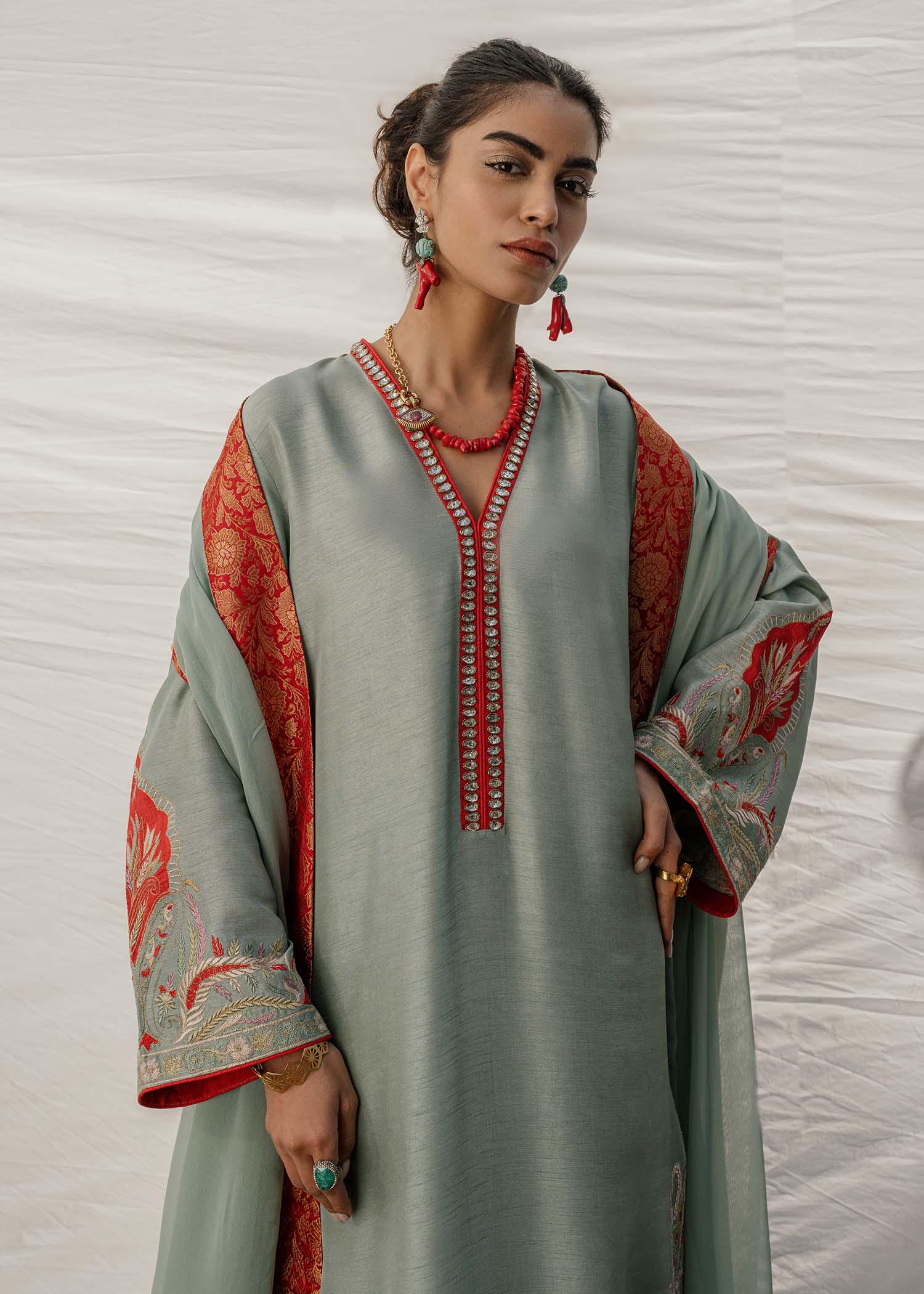 Mahgul | Eid Edit 2024 | Kashmiri Sea - Official Mahgul stockist in UK - Sakeena London
