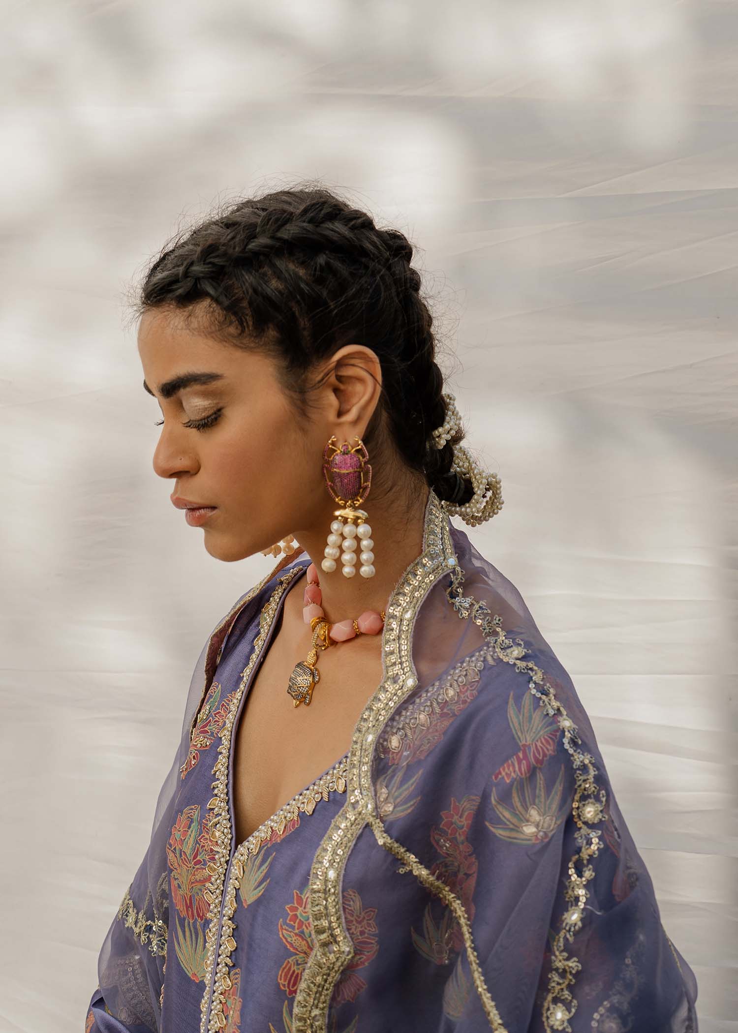 Mahgul | Eid Edit 2024 | Damson Diamante - Official Mahgul stockist in UK - Sakeena London