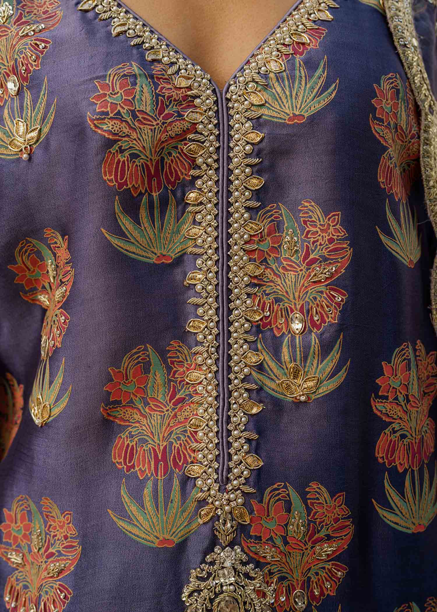 Mahgul | Eid Edit 2024 | Damson Diamante - Official Mahgul stockist in UK - Sakeena London