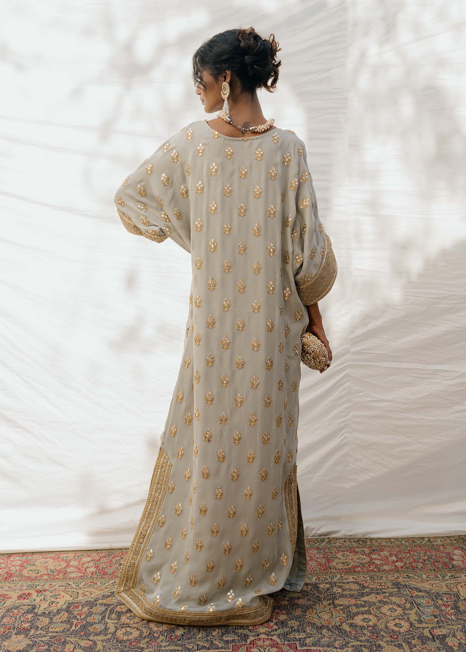 Mahgul | Eid Edit 2024 | Grey Amethyst - Official Mahgul stockist in UK - Sakeena London