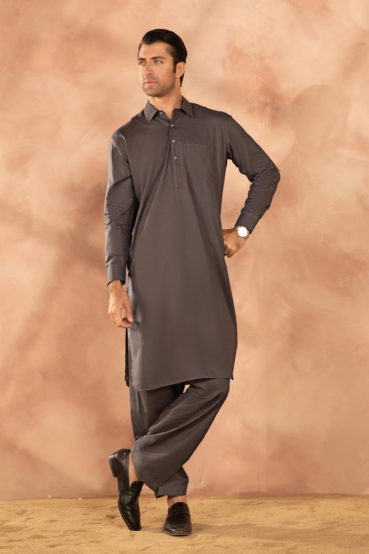 Pakistani Menswear | MARIA.B-GTS-SS24-20 - Official Sakeena London Ltd. stockist in UK - Sakeena London