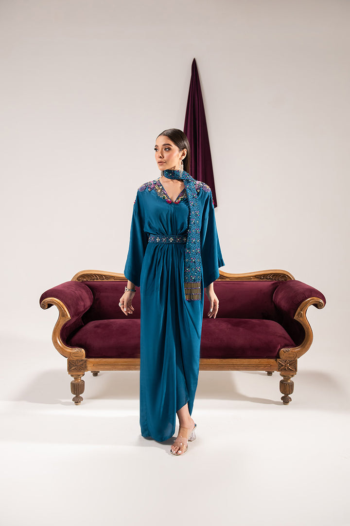 Maria Osama Khan | Tiffany Formals | Sapphire - Official Maria Osama Khan stockist in UK - Sakeena London