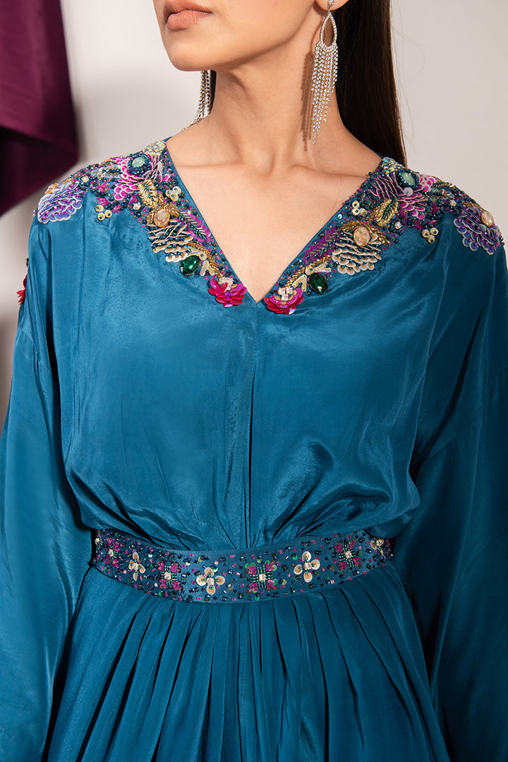 Maria Osama Khan | Tiffany Formals | Sapphire - Official Maria Osama Khan stockist in UK - Sakeena London
