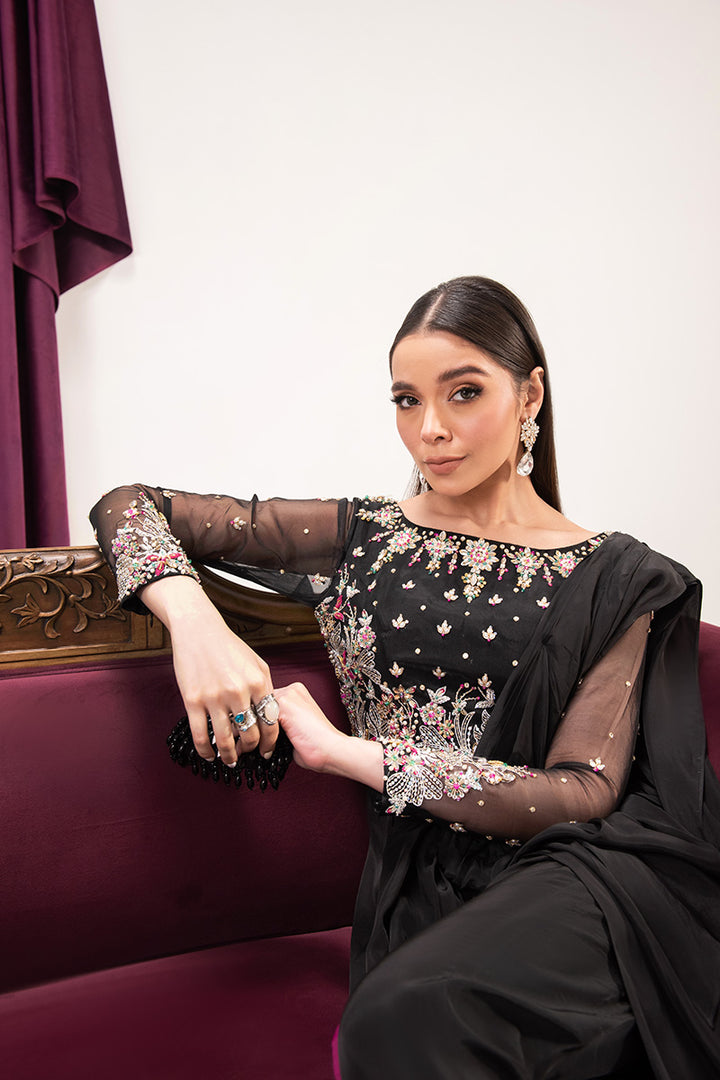 Maria Osama Khan | Tiffany Formals | Obsidian - Official Maria Osama Khan stockist in UK - Sakeena London