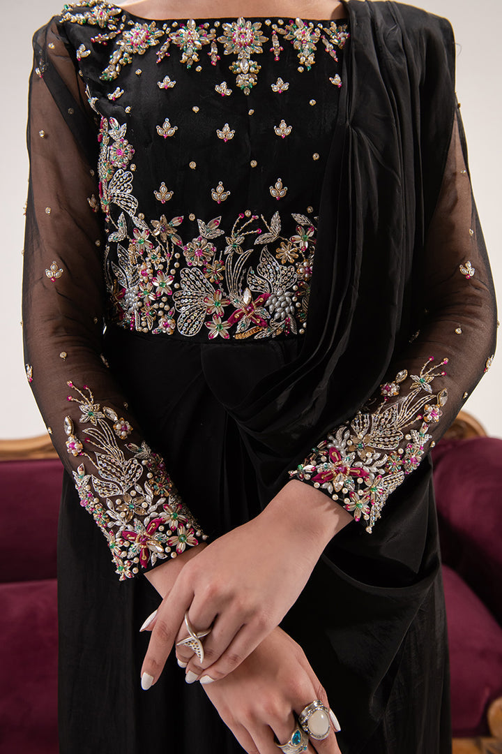 Maria Osama Khan | Tiffany Formals | Obsidian - Official Maria Osama Khan stockist in UK - Sakeena London