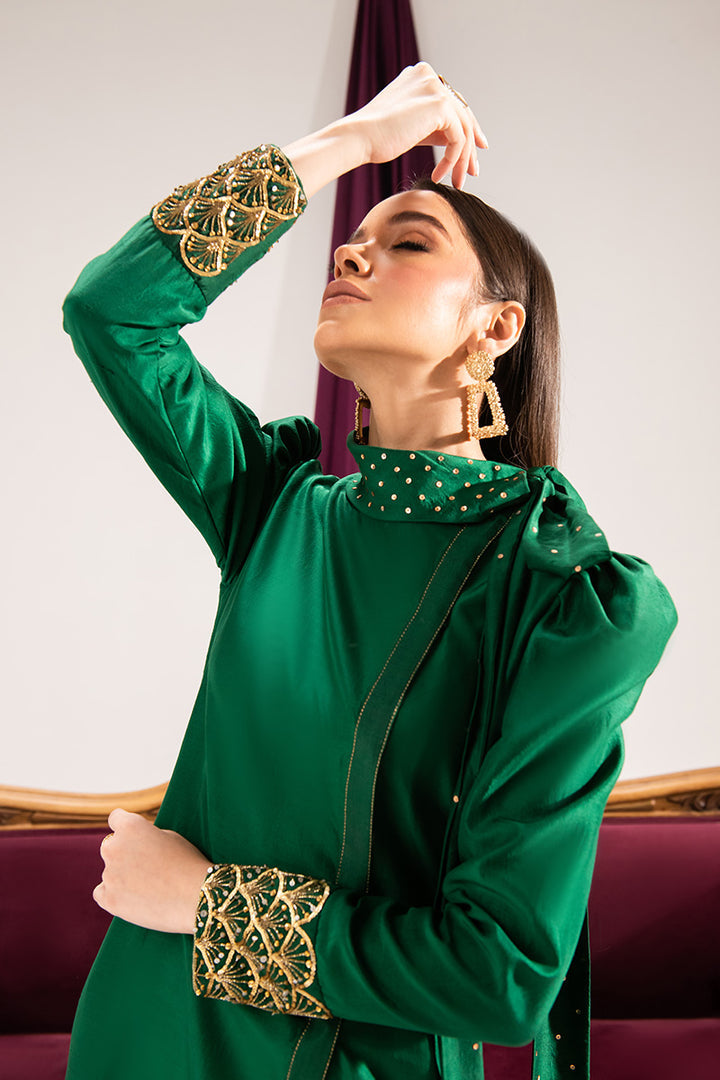 Maria Osama Khan | Tiffany Formals | Emerald - Official Maria Osama Khan stockist in UK - Sakeena London