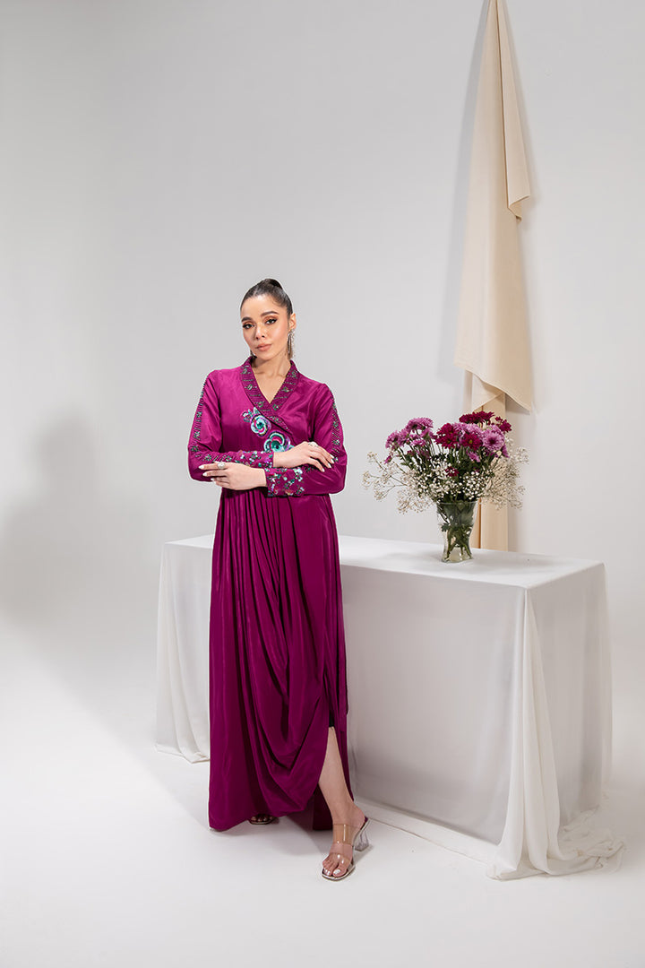 Maria Osama Khan | Tiffany Formals | Amethyst - Official Maria Osama Khan stockist in UK - Sakeena London