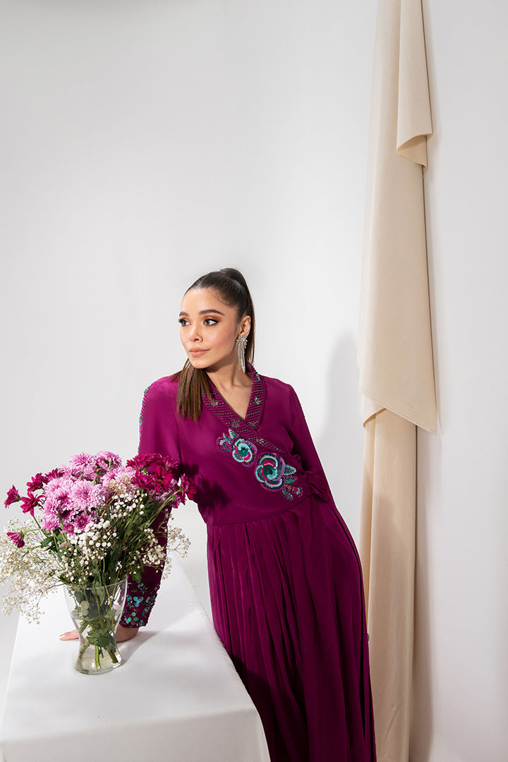 Maria Osama Khan | Tiffany Formals | Amethyst - Official Maria Osama Khan stockist in UK - Sakeena London