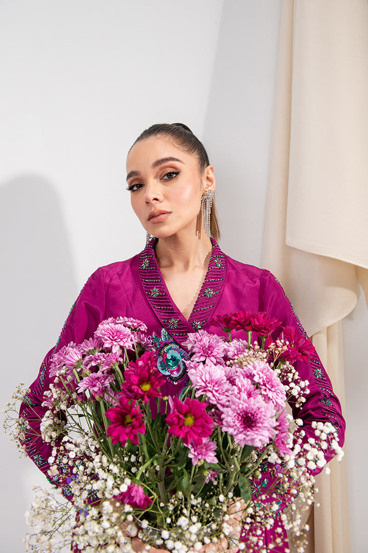 Maria Osama Khan | Tiffany Formals | Amethyst - Official Maria Osama Khan stockist in UK - Sakeena London