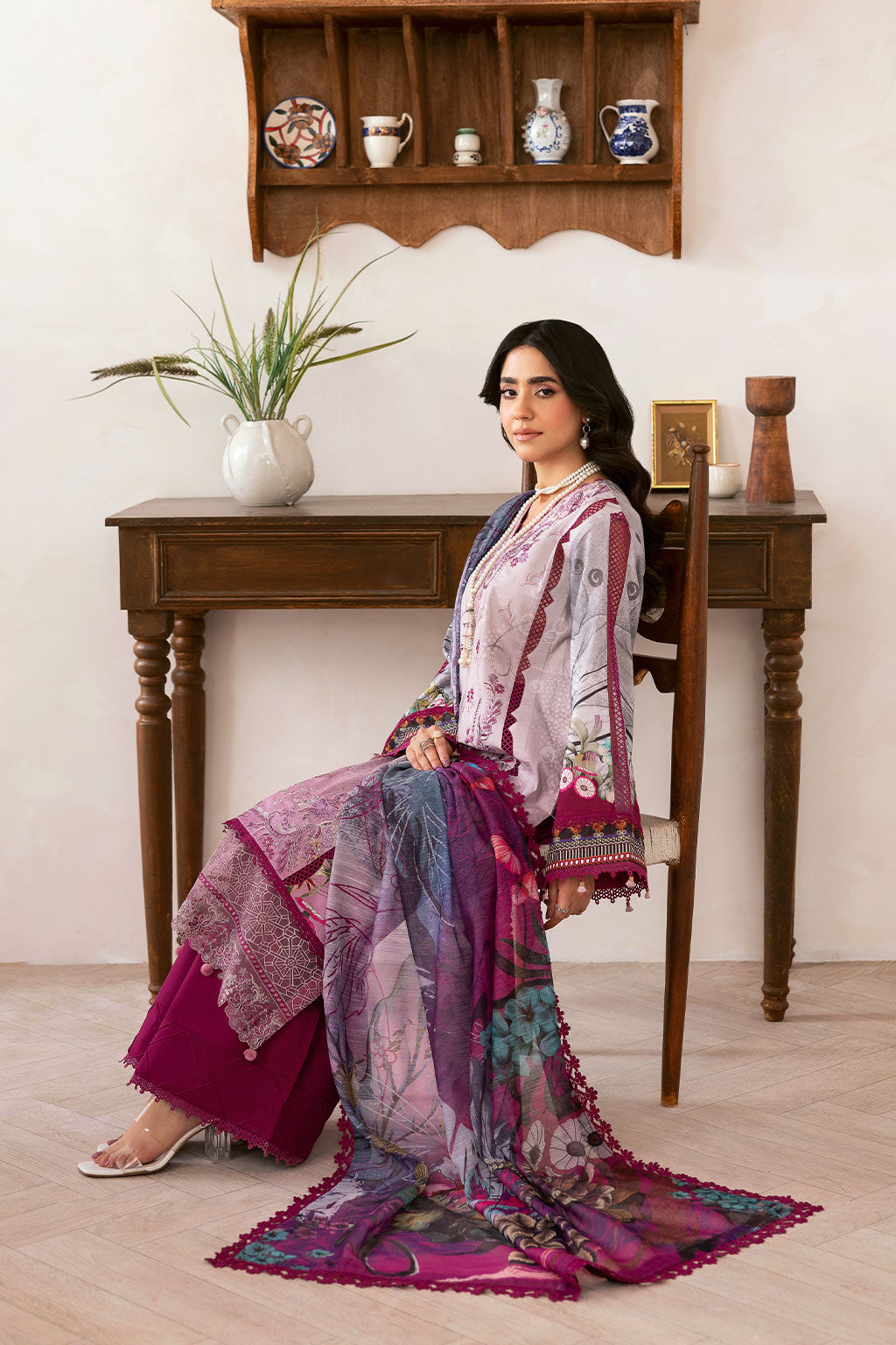 Ramsha | Mashaal Luxury Lawn | L-1409 - Official Ramsha stockist in UK - Sakeena London