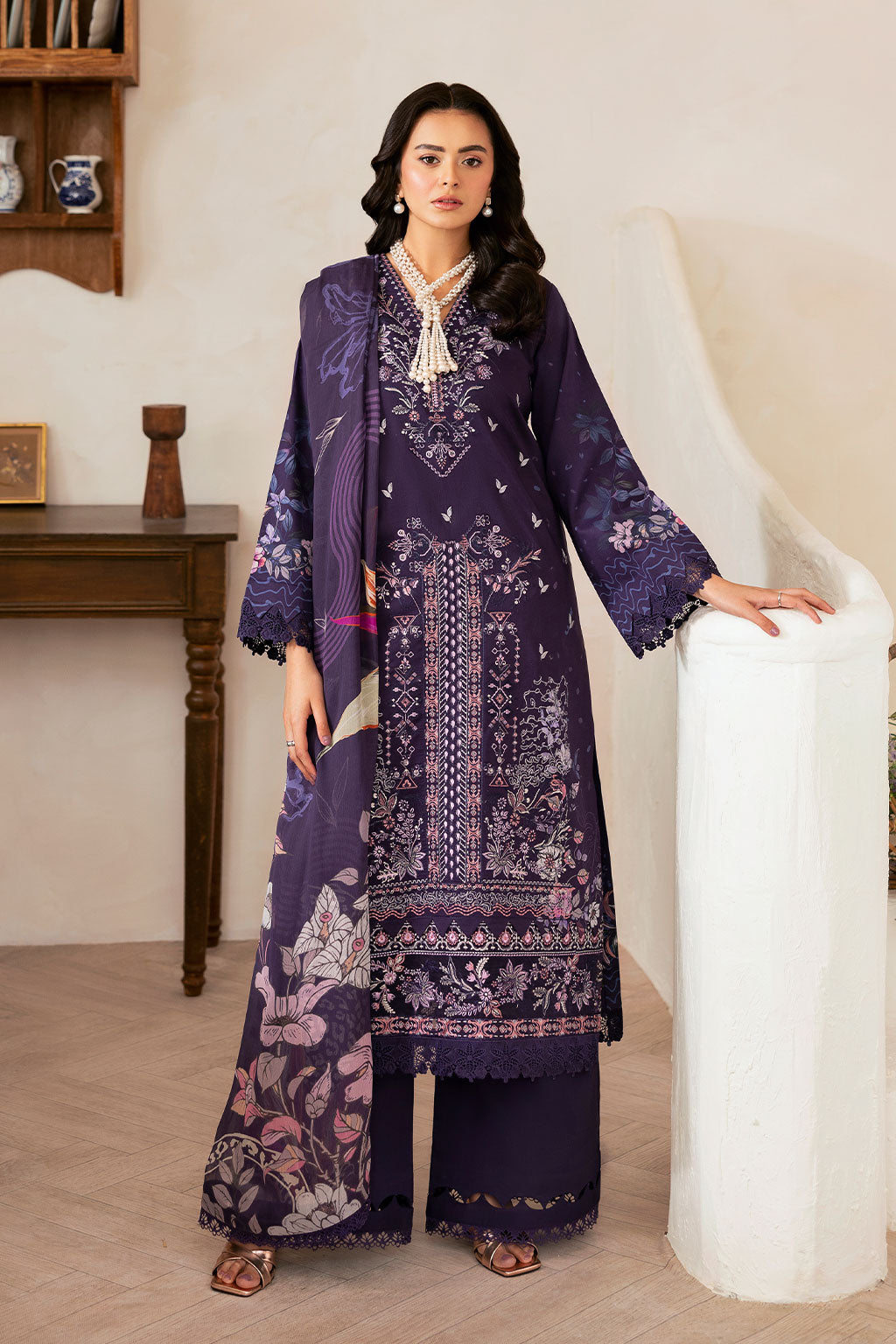 Ramsha | Mashaal Luxury Lawn | L-1401 - Official Ramsha stockist in UK - Sakeena London