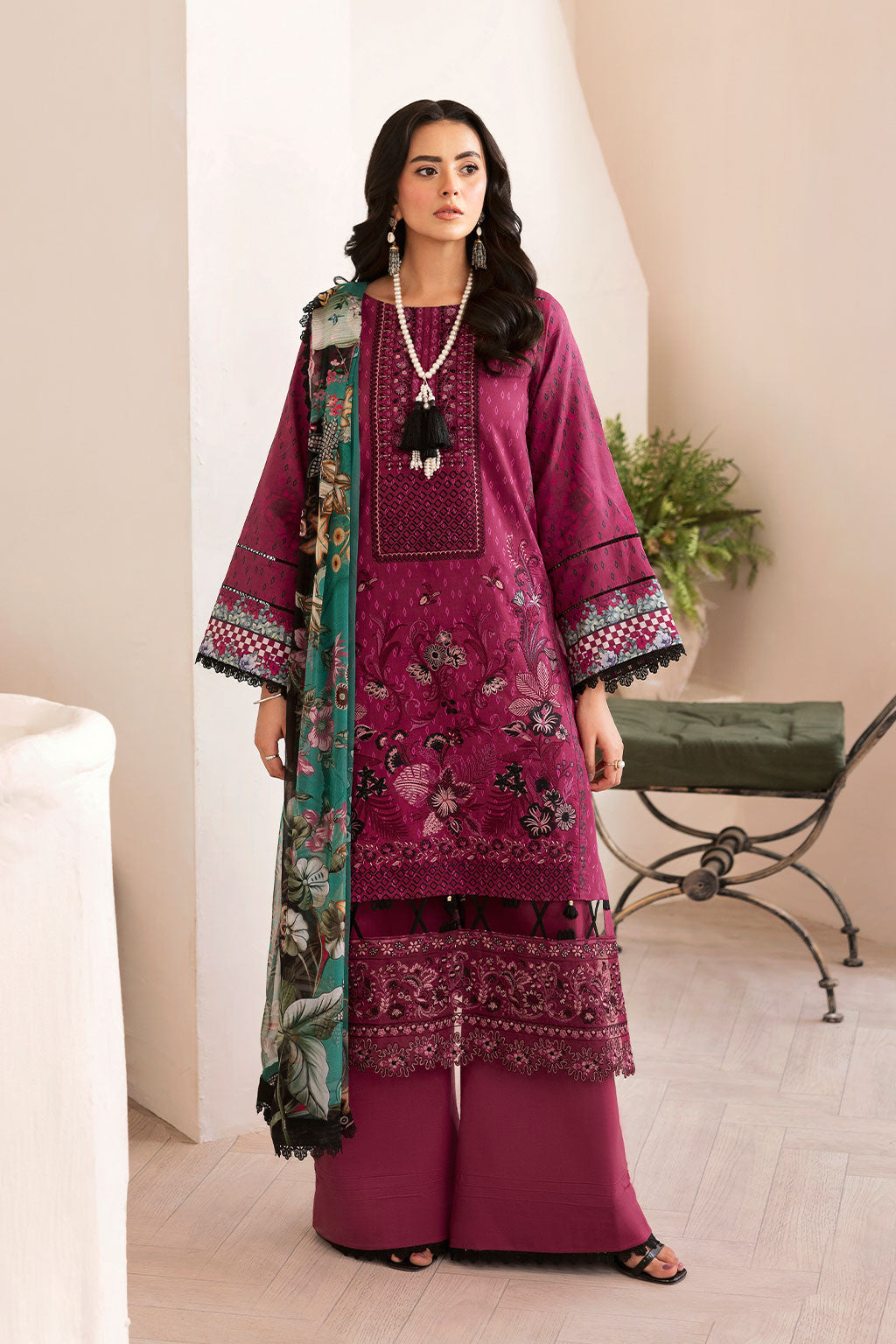 Ramsha | Mashaal Luxury Lawn | L-1402 - Official Ramsha stockist in UK - Sakeena London