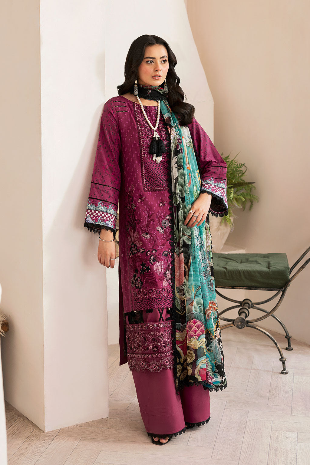 Ramsha | Mashaal Luxury Lawn | L-1402 - Official Ramsha stockist in UK - Sakeena London
