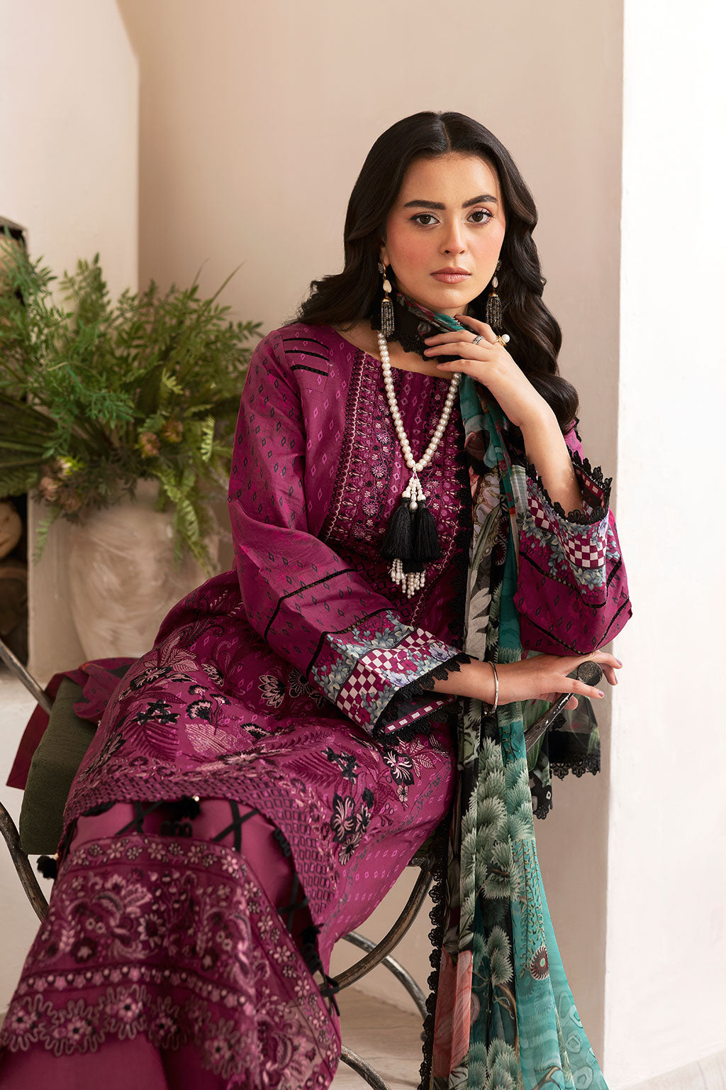Ramsha | Mashaal Luxury Lawn | L-1402 - Official Ramsha stockist in UK - Sakeena London