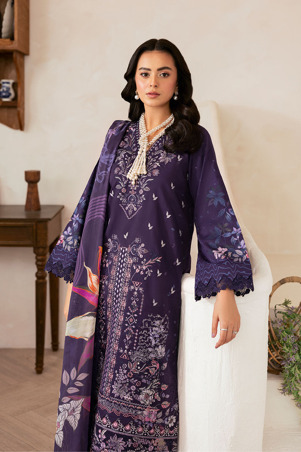 Ramsha | Mashaal Luxury Lawn | L-1401 - Official Ramsha stockist in UK - Sakeena London