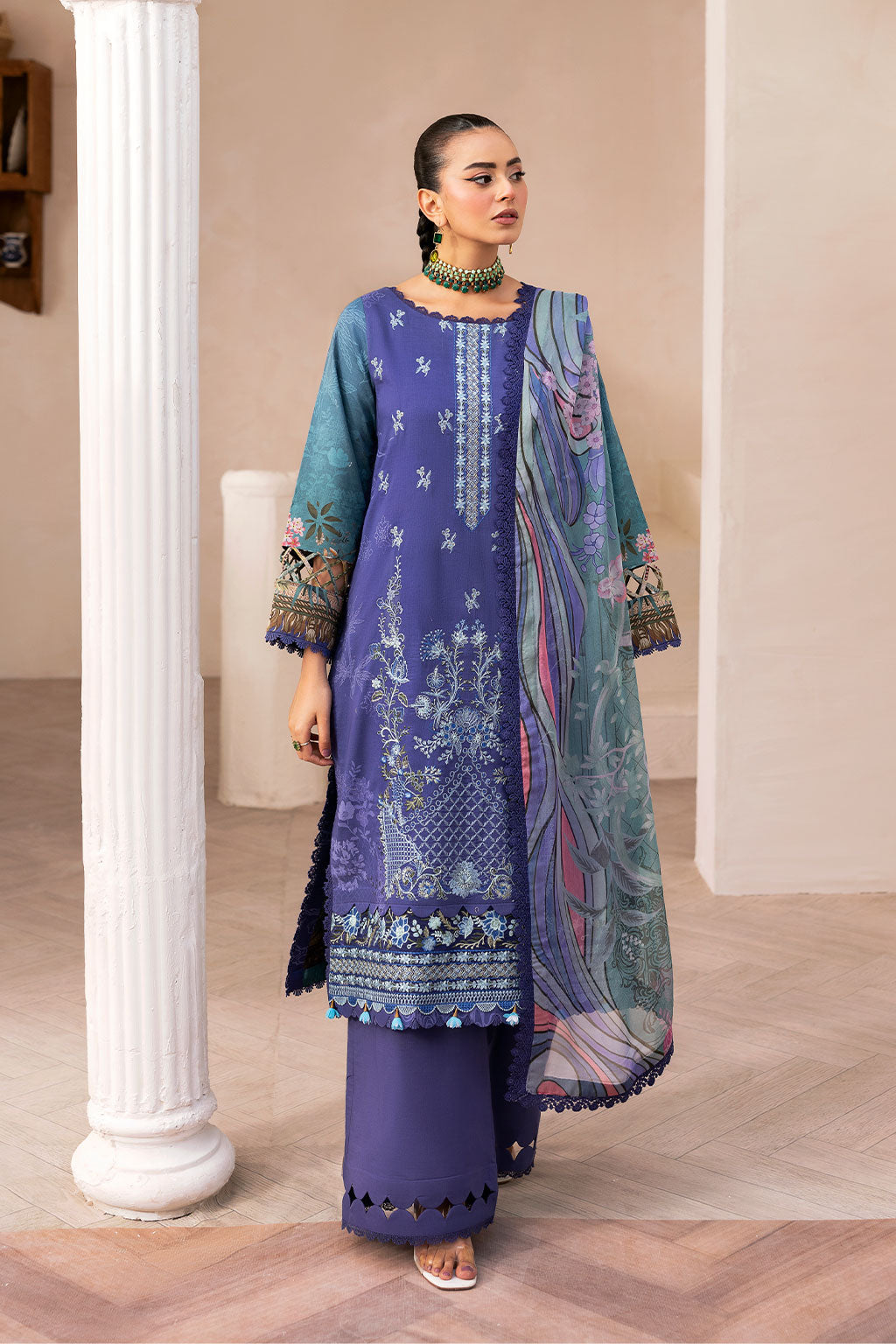 Ramsha | Mashaal Luxury Lawn | L-1412 - Official Ramsha stockist in UK - Sakeena London