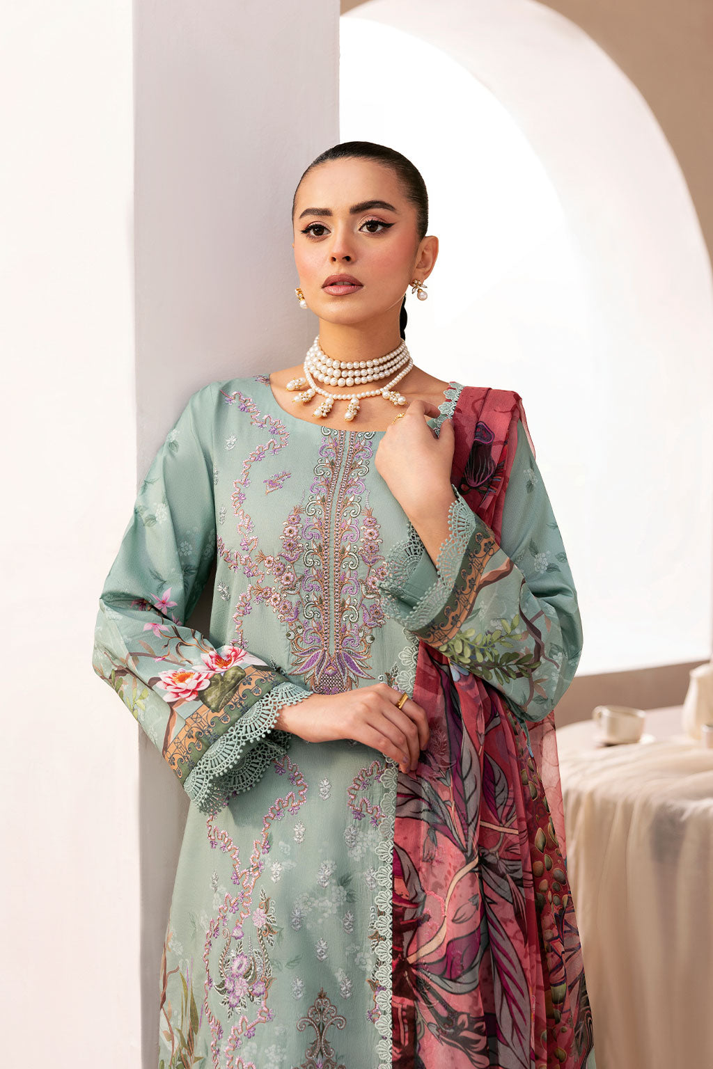 Ramsha | Mashaal Luxury Lawn | L-1410 - Official Ramsha stockist in UK - Sakeena London