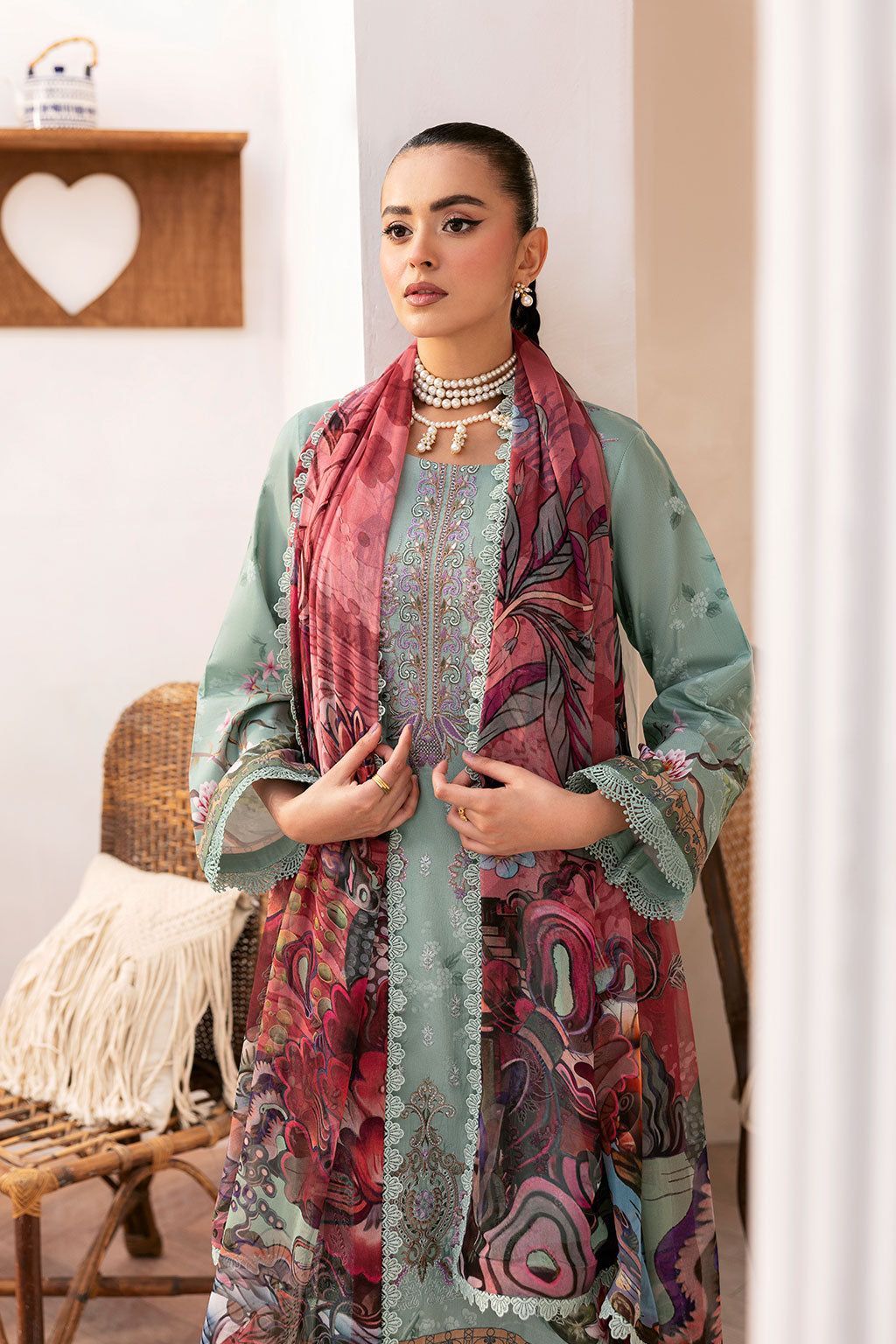 Ramsha | Mashaal Luxury Lawn | L-1410 - Official Ramsha stockist in UK - Sakeena London