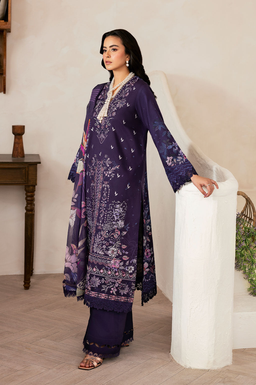 Ramsha | Mashaal Luxury Lawn | L-1401 - Official Ramsha stockist in UK - Sakeena London