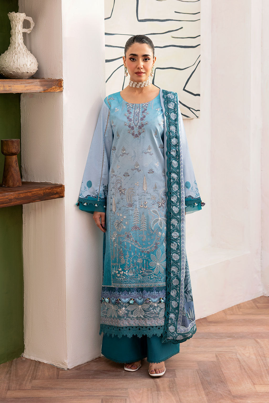 Ramsha | Mashaal Luxury Lawn | L-1406 - Official Ramsha stockist in UK - Sakeena London
