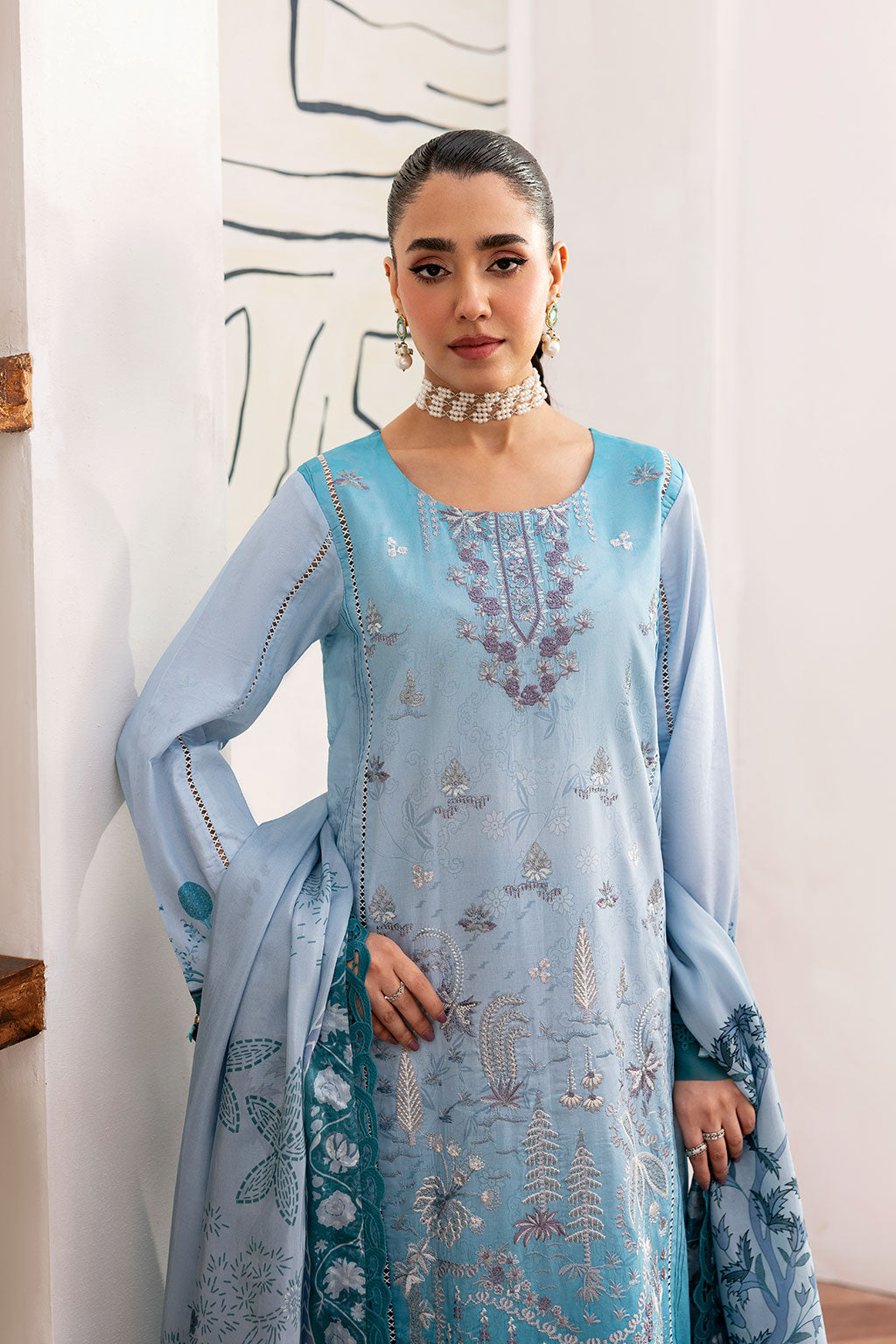 Ramsha | Mashaal Luxury Lawn | L-1406 - Official Ramsha stockist in UK - Sakeena London