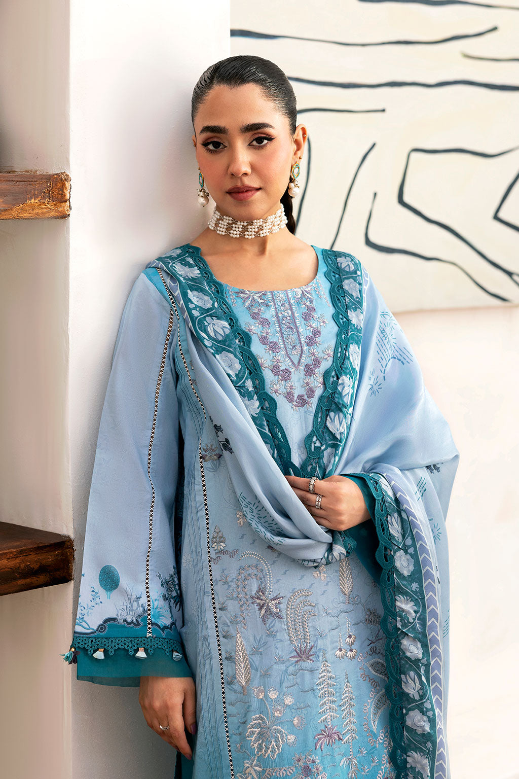 Ramsha | Mashaal Luxury Lawn | L-1406 - Official Ramsha stockist in UK - Sakeena London